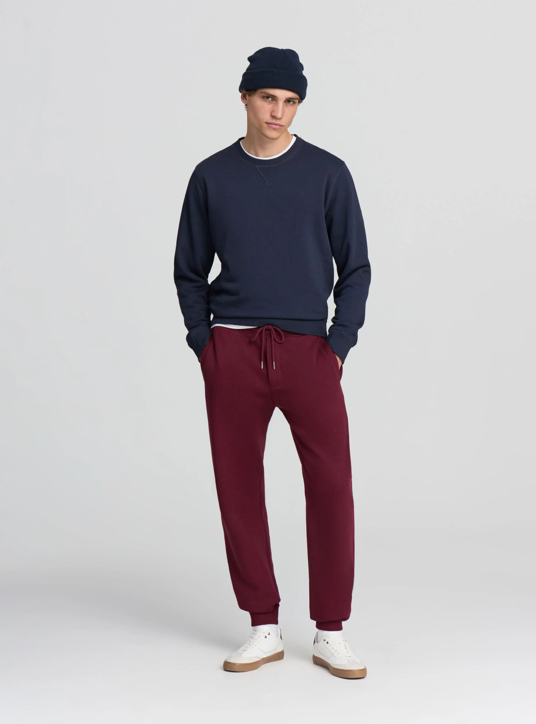 Pantaloni tuta con coulisse tinta unita