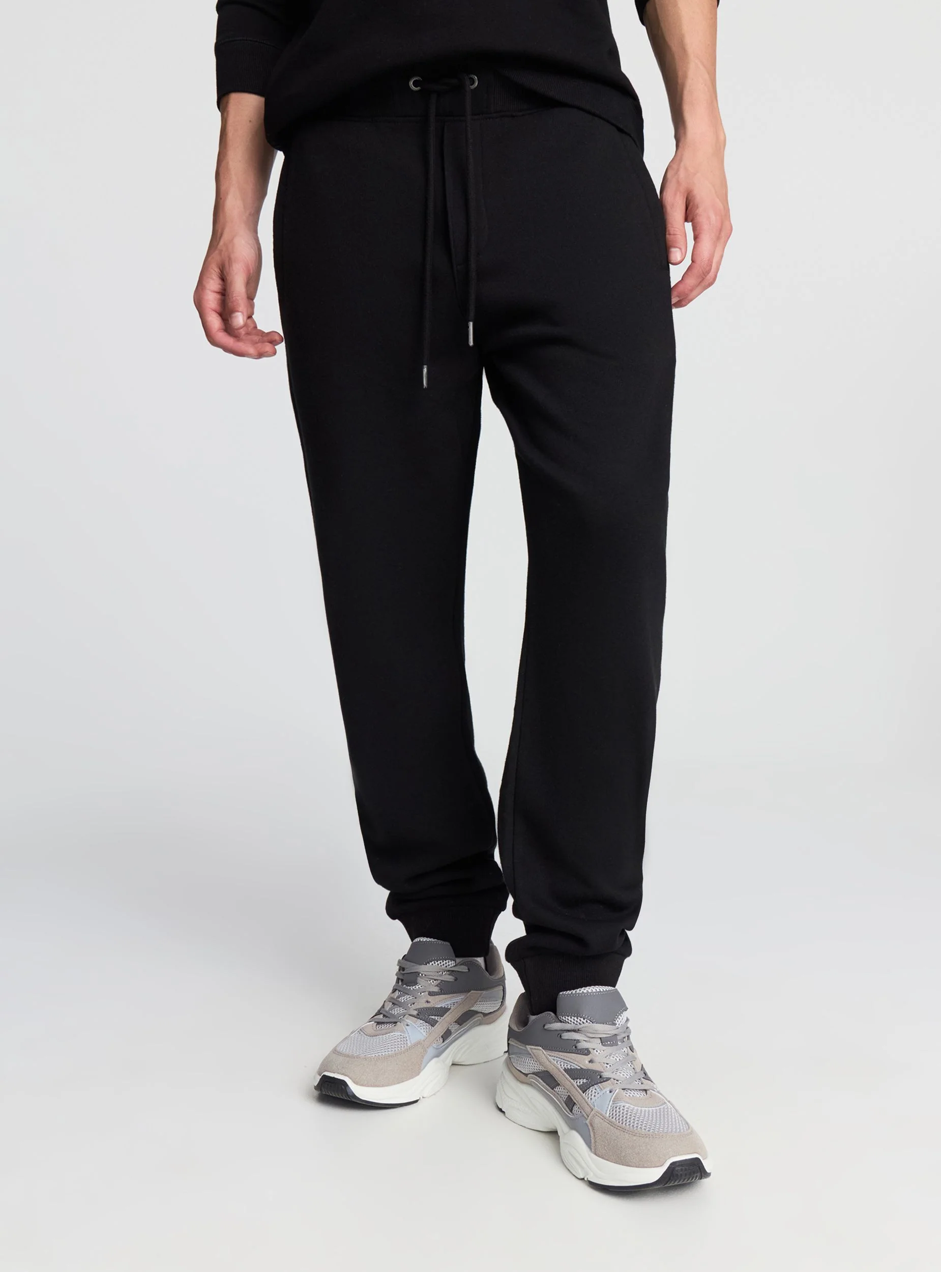 Pantaloni tuta con coulisse tinta unita - Image 3