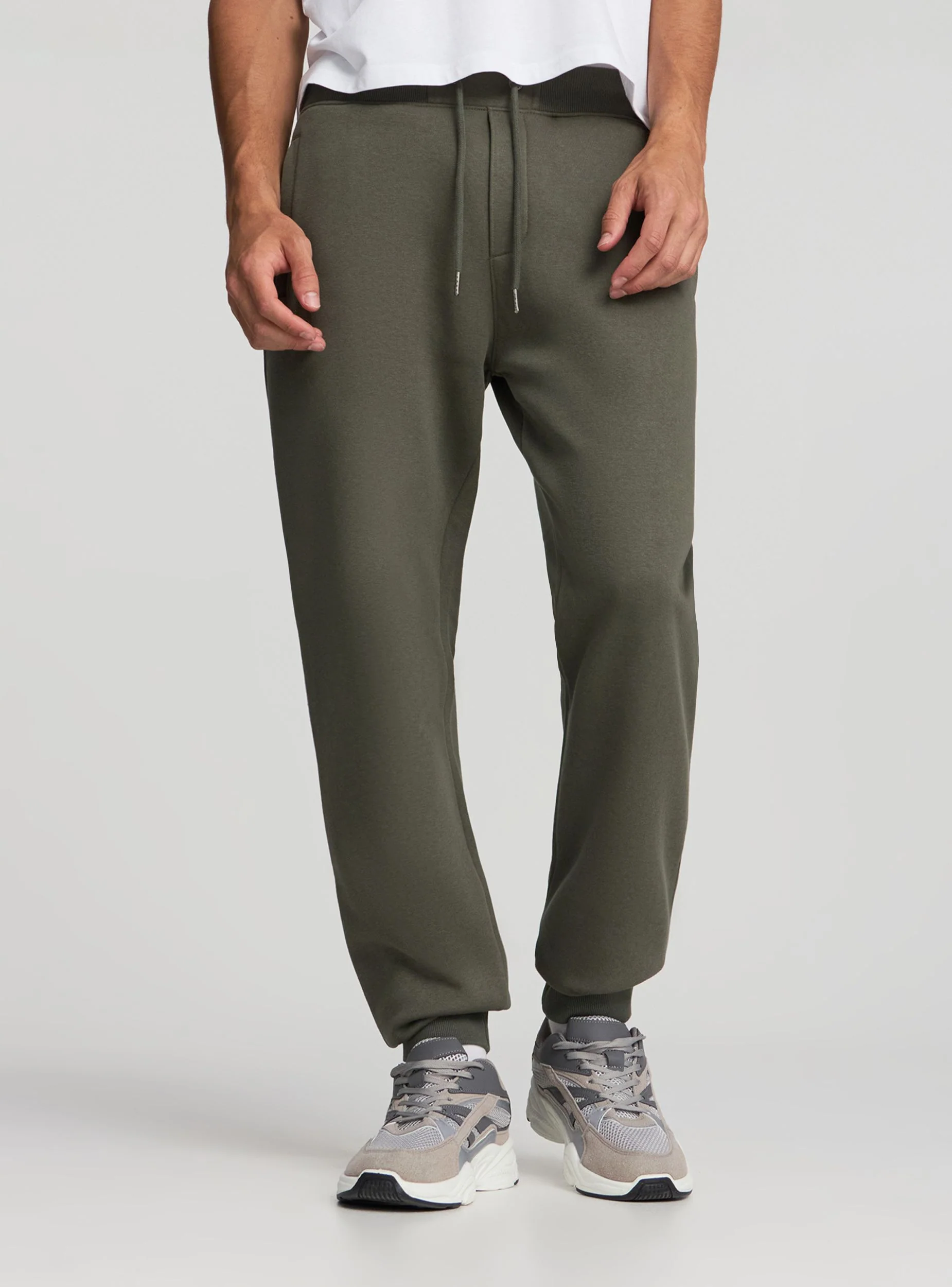 Pantaloni tuta con coulisse tinta unita - Image 2
