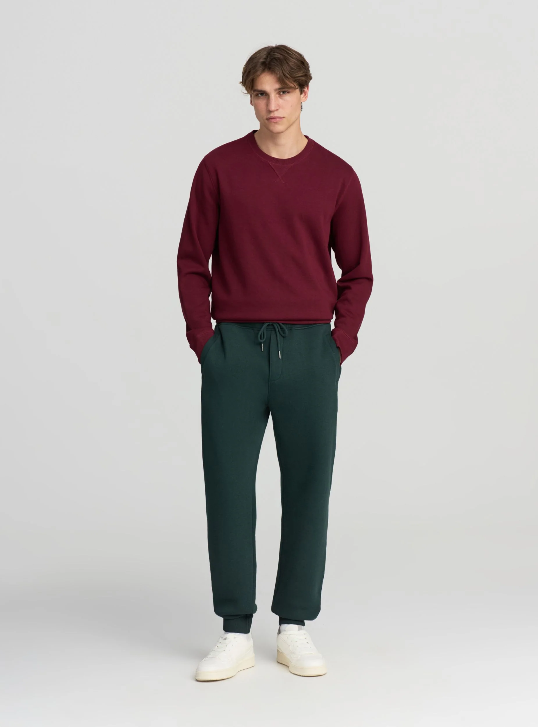 Pantaloni tuta con coulisse tinta unita - Image 2