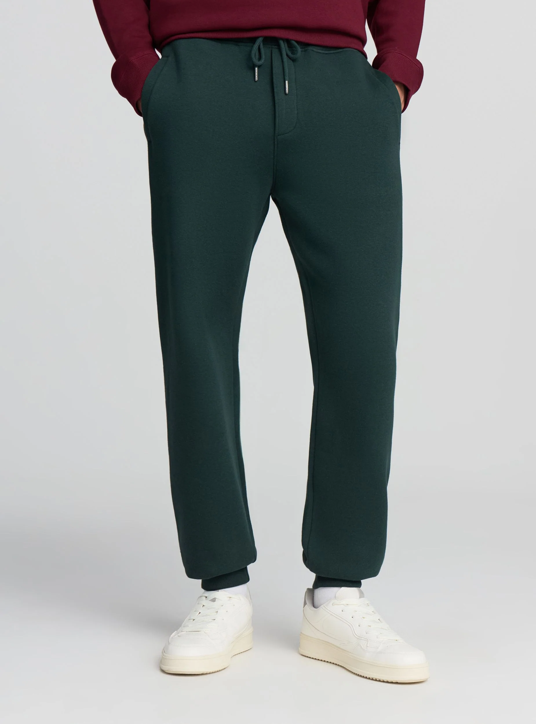 Pantaloni tuta con coulisse tinta unita - Image 3