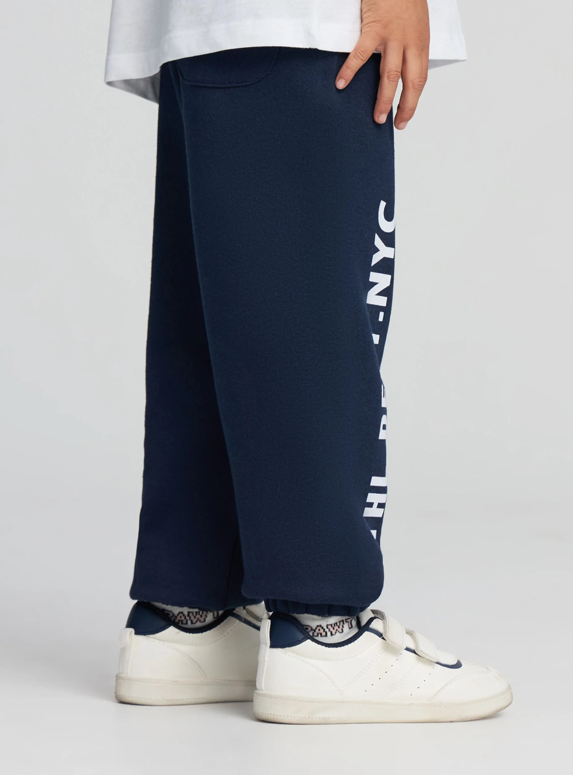 Pantaloni tuta con stampa e coulisse