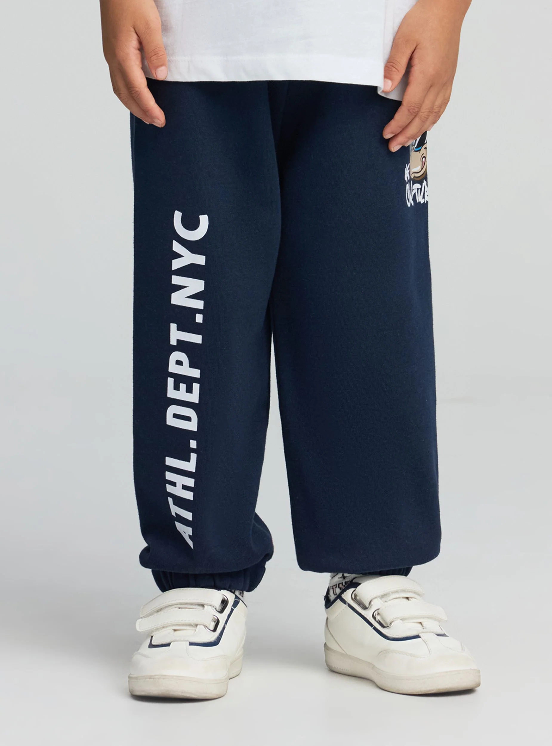 Pantaloni tuta con stampa e coulisse - Image 3