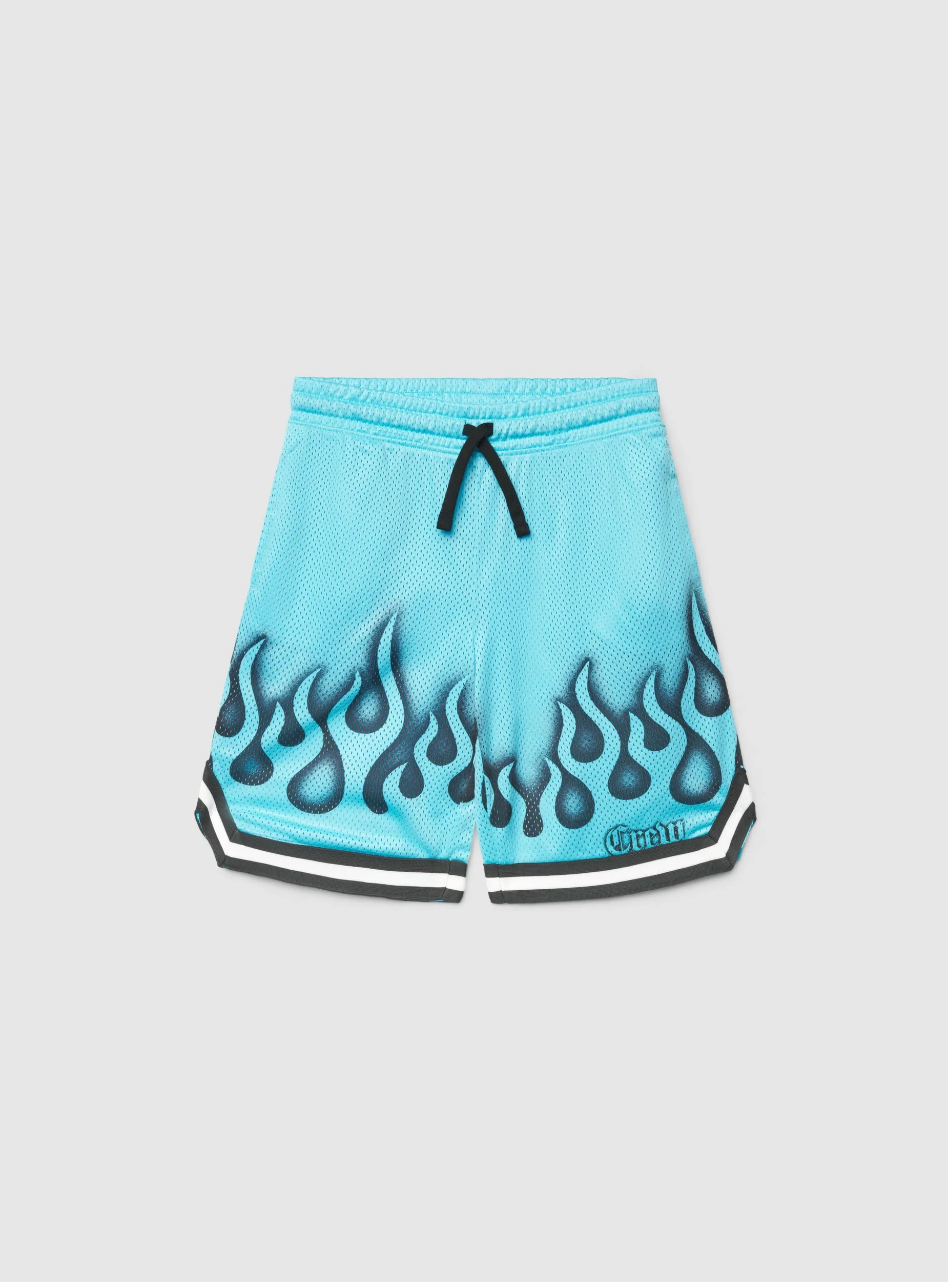 Pantaloni tuta con stampa fiamme e scritta gotica - Image 4