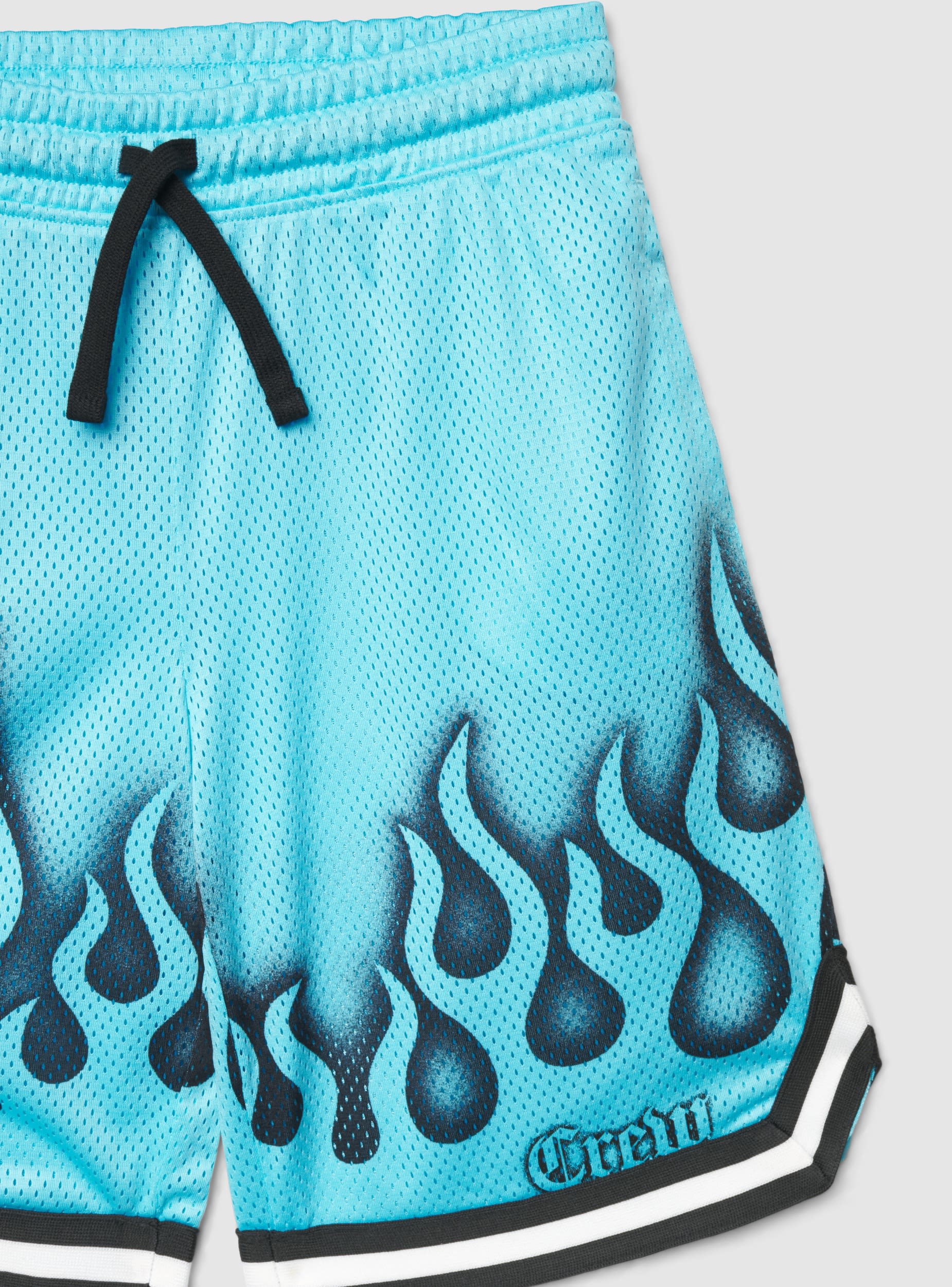 Pantaloni tuta con stampa fiamme e scritta gotica - Image 6