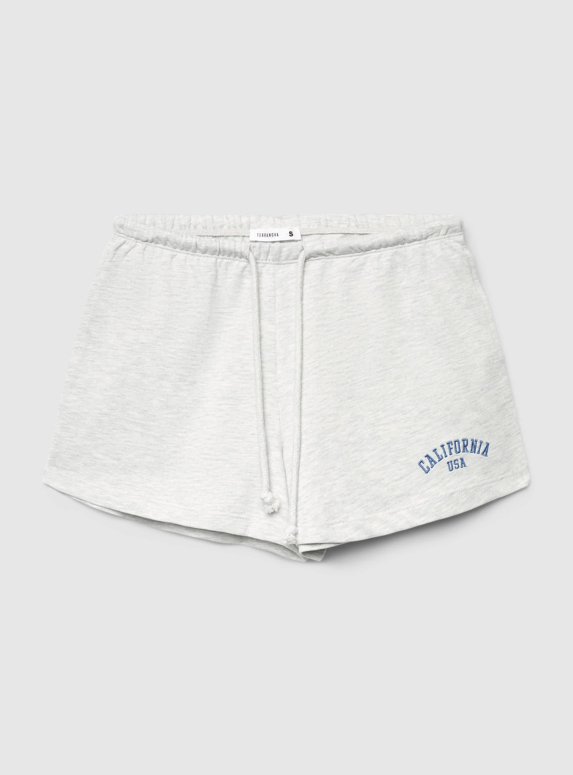 Pantaloni tuta corti con ricamo college - Image 7