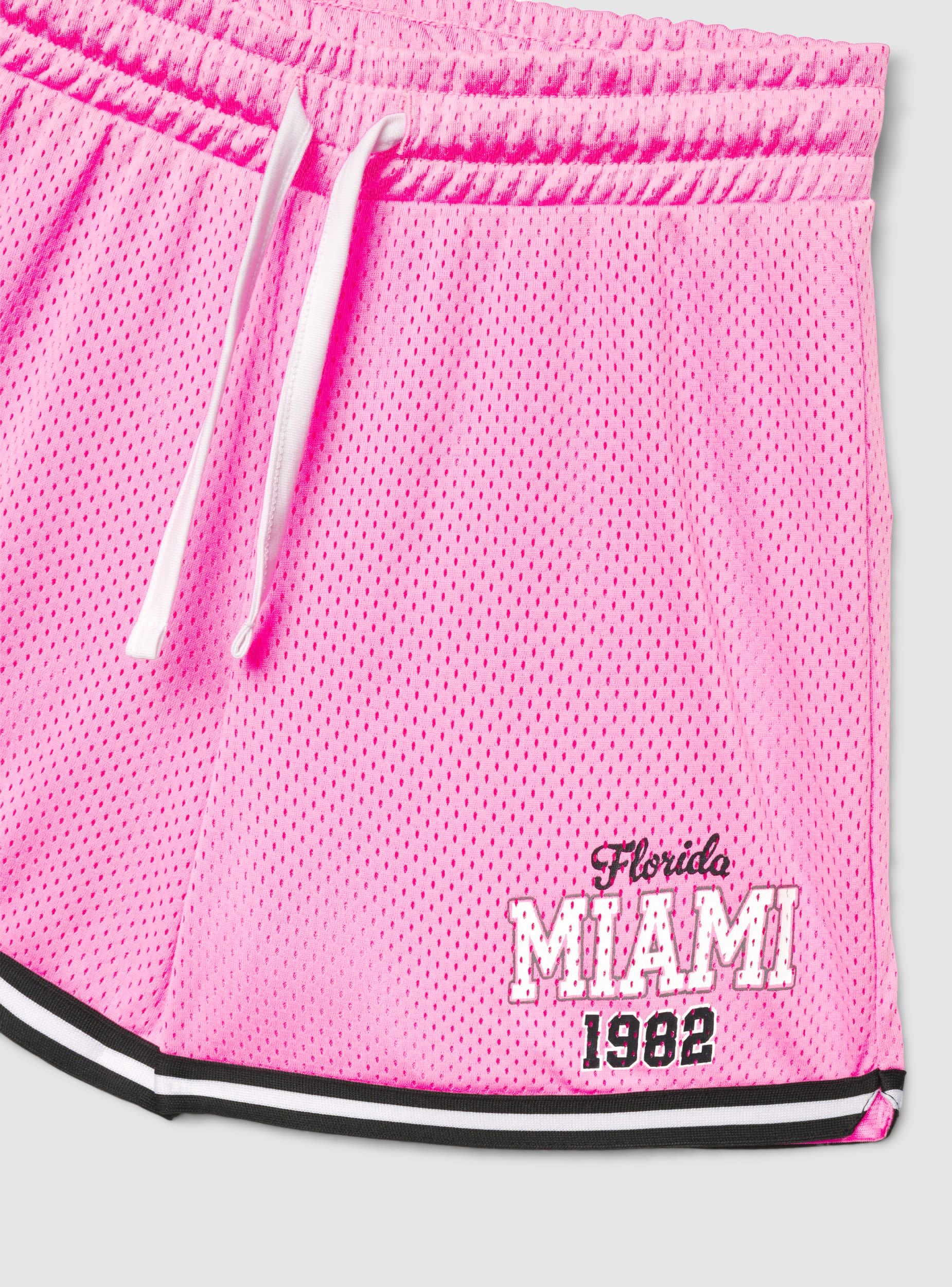 Pantaloni tuta corti con stampa college basket - Image 5