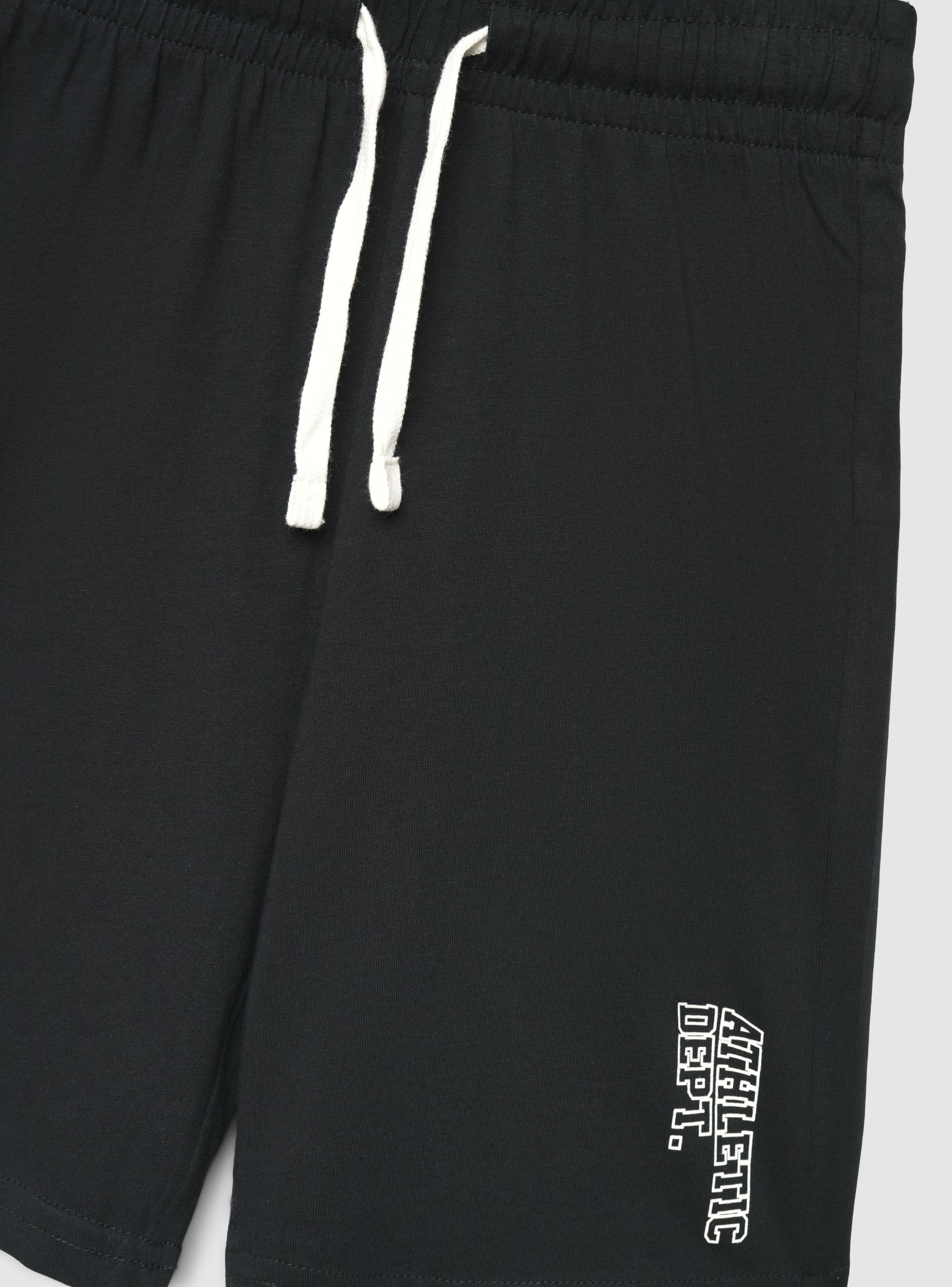 Pantaloni tuta corti con stampa lettering - Image 5