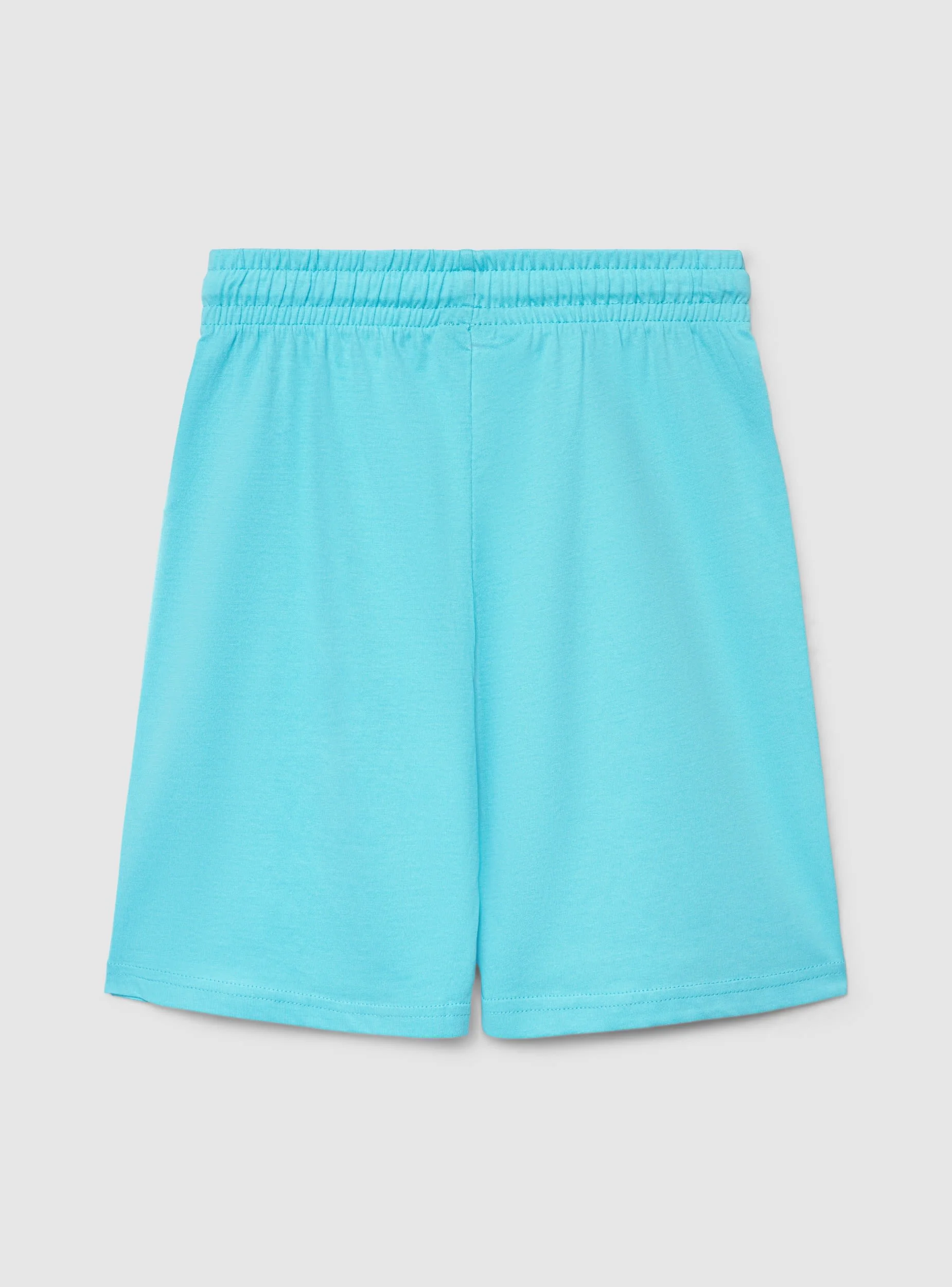 Pantaloni tuta corti con stampa lettering - Image 7