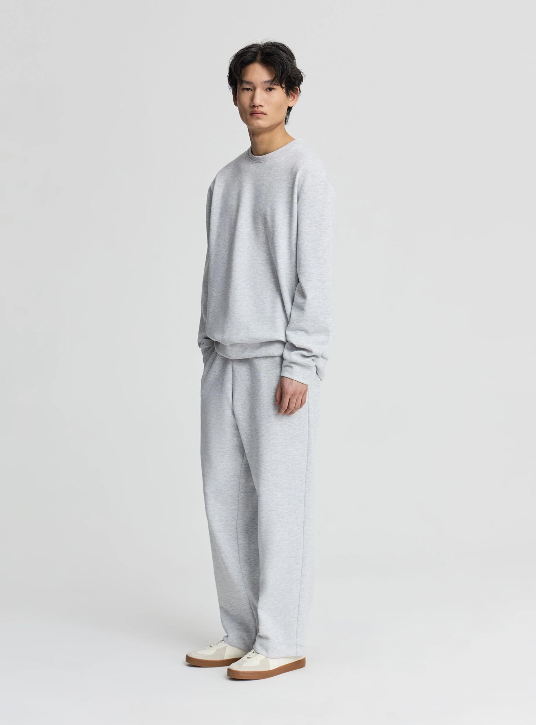 Pantaloni tuta elegante a tinta unita