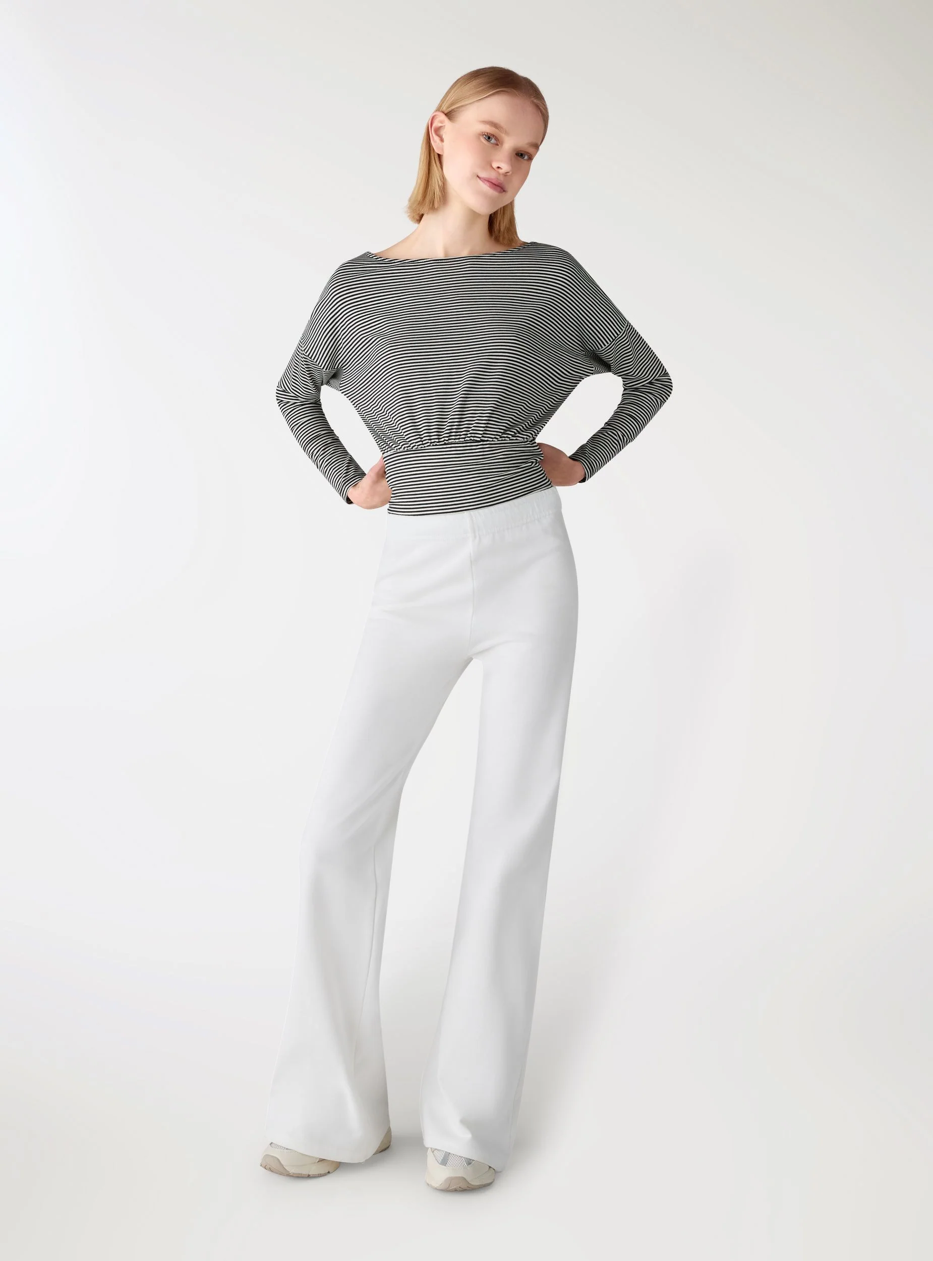 Pantaloni tuta flare vita bassa - Image 3