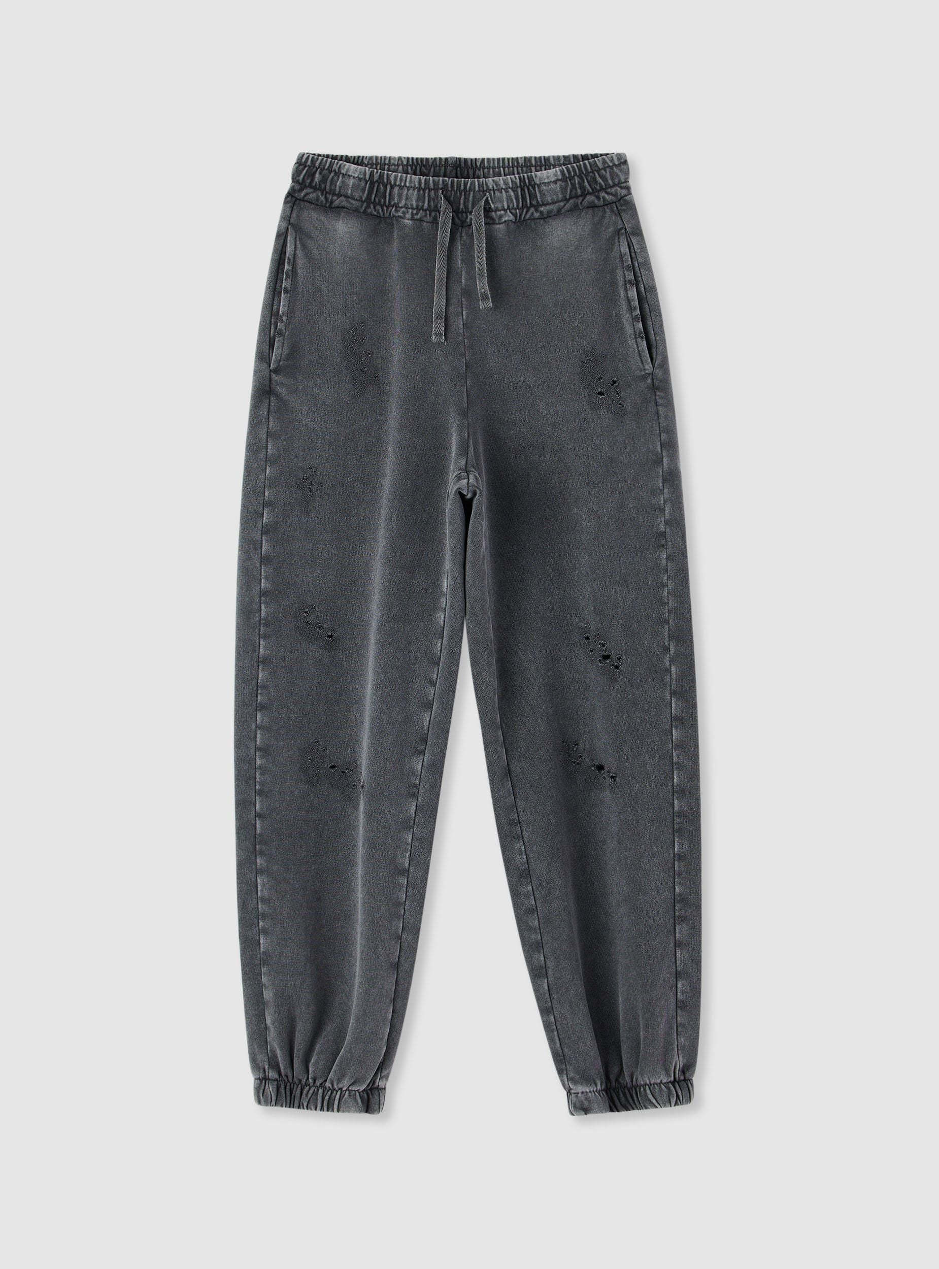Pantaloni tuta jogger con strappi - Image 5
