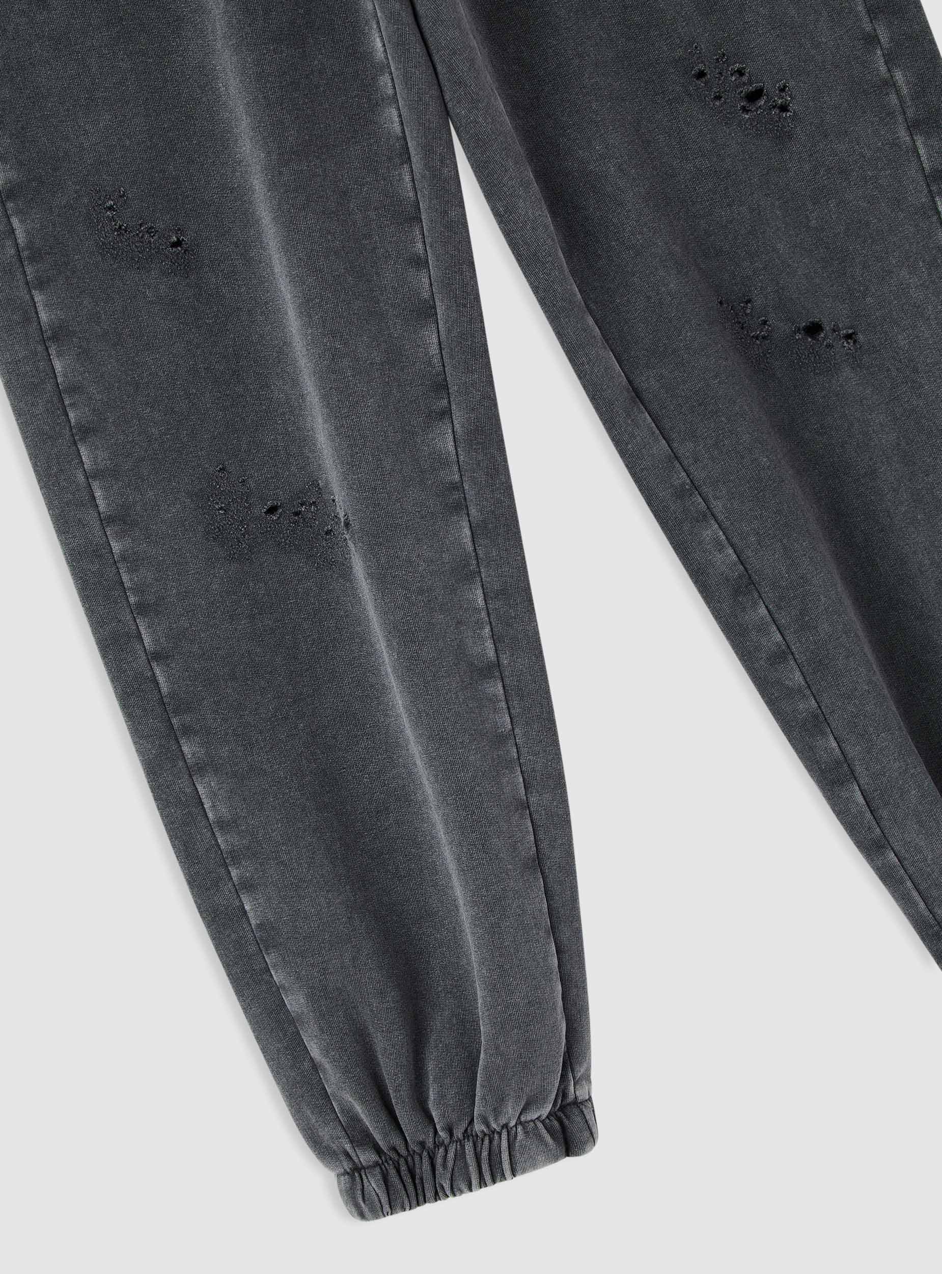 Pantaloni tuta jogger con strappi - Image 7