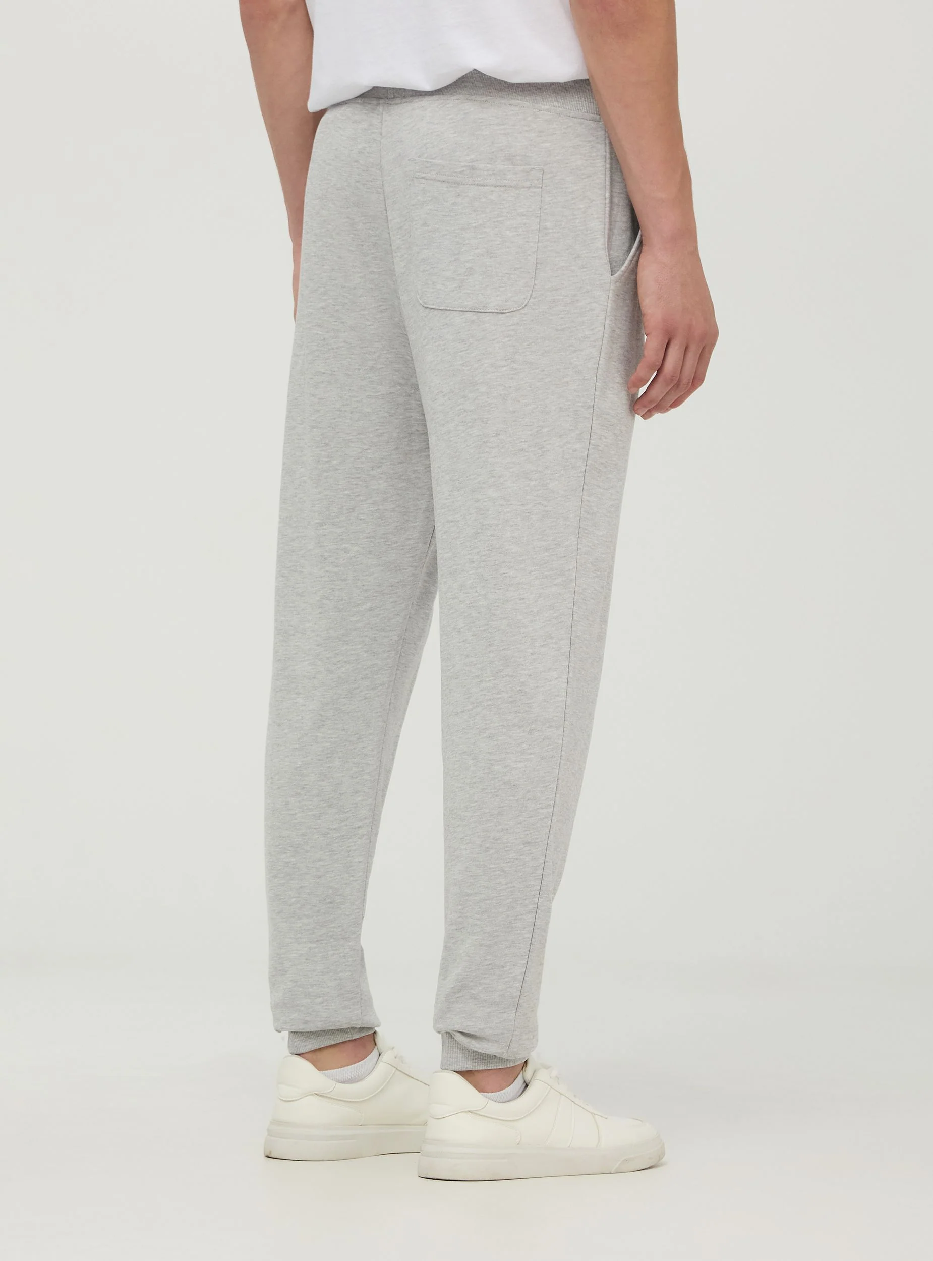 Pantaloni tuta leggeri in cotone con coulisse e tasche - Image 2