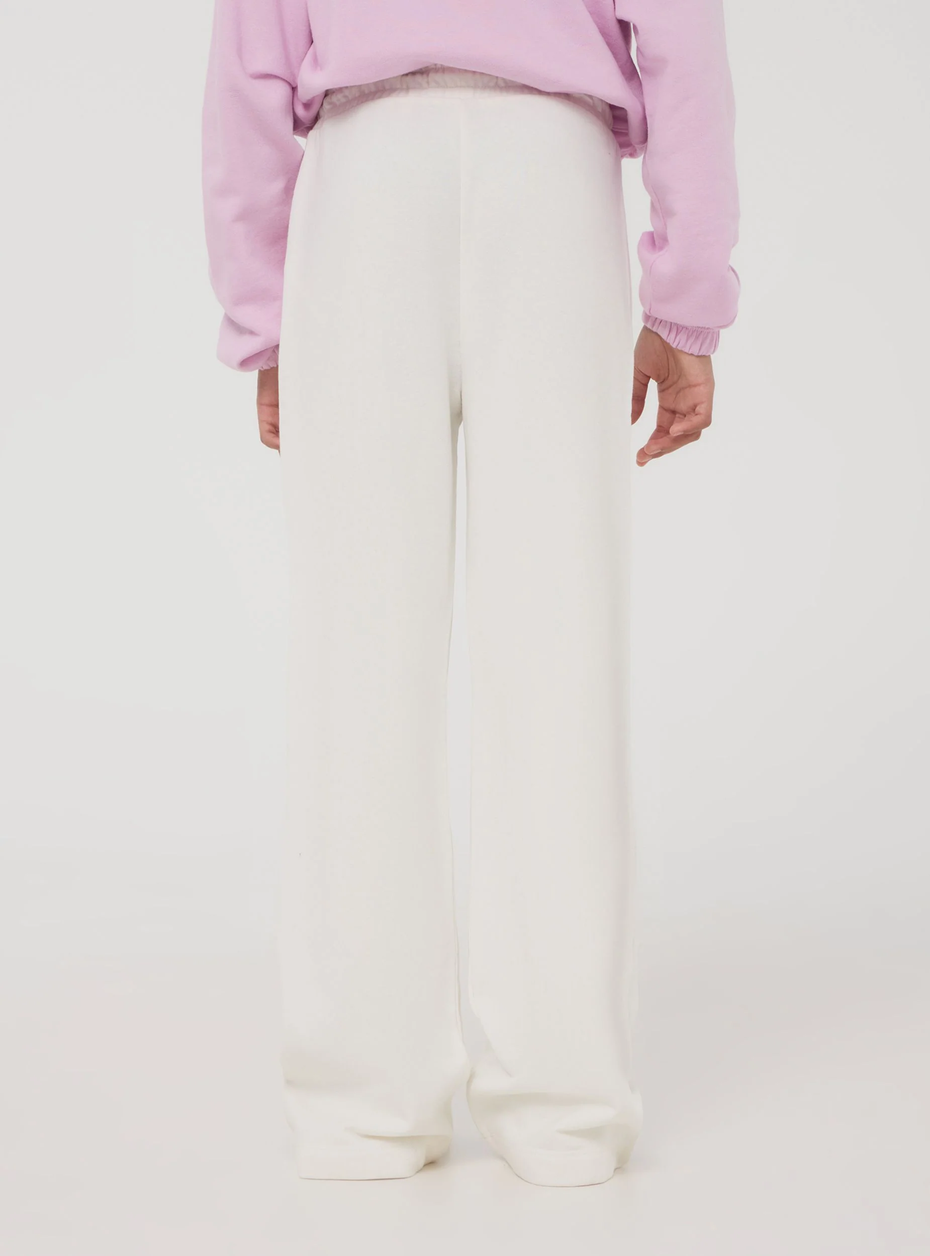 Pantaloni tuta leggeri wide leg con coulisse - Image 2