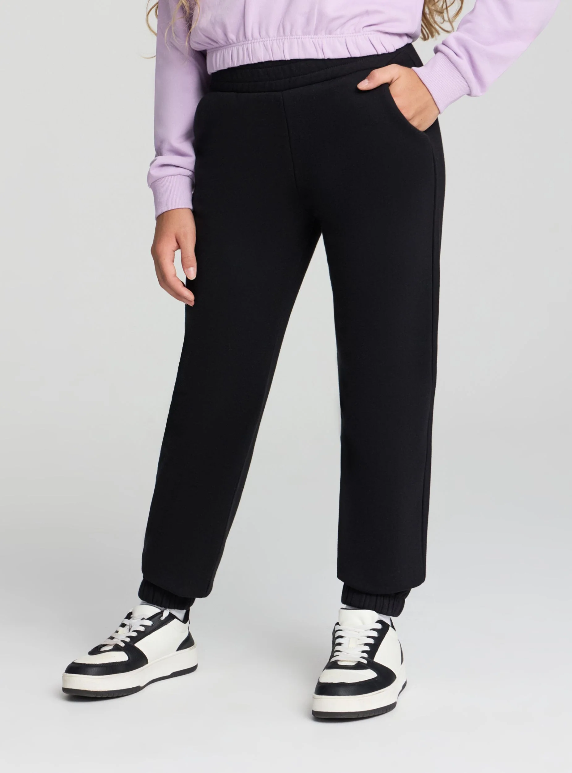 Pantaloni tuta pesanti tinta unita - Image 3