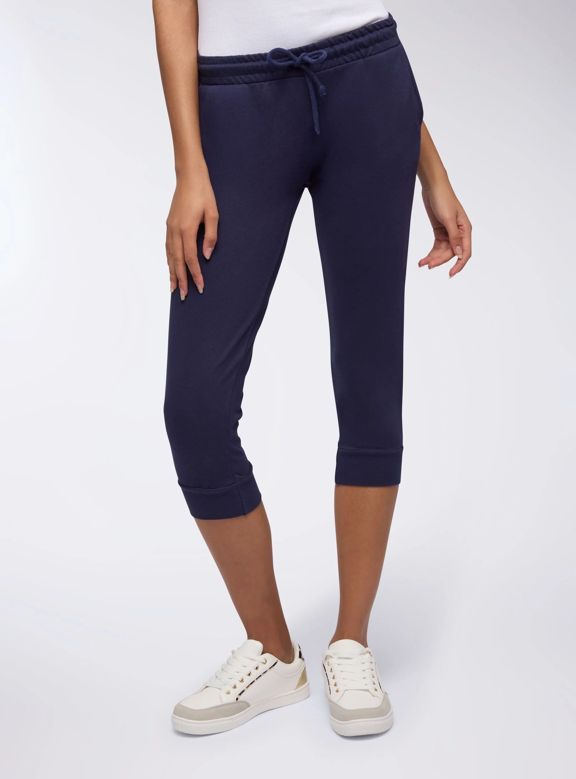 Pantaloni tuta pinocchietto con coulisse - Image 3