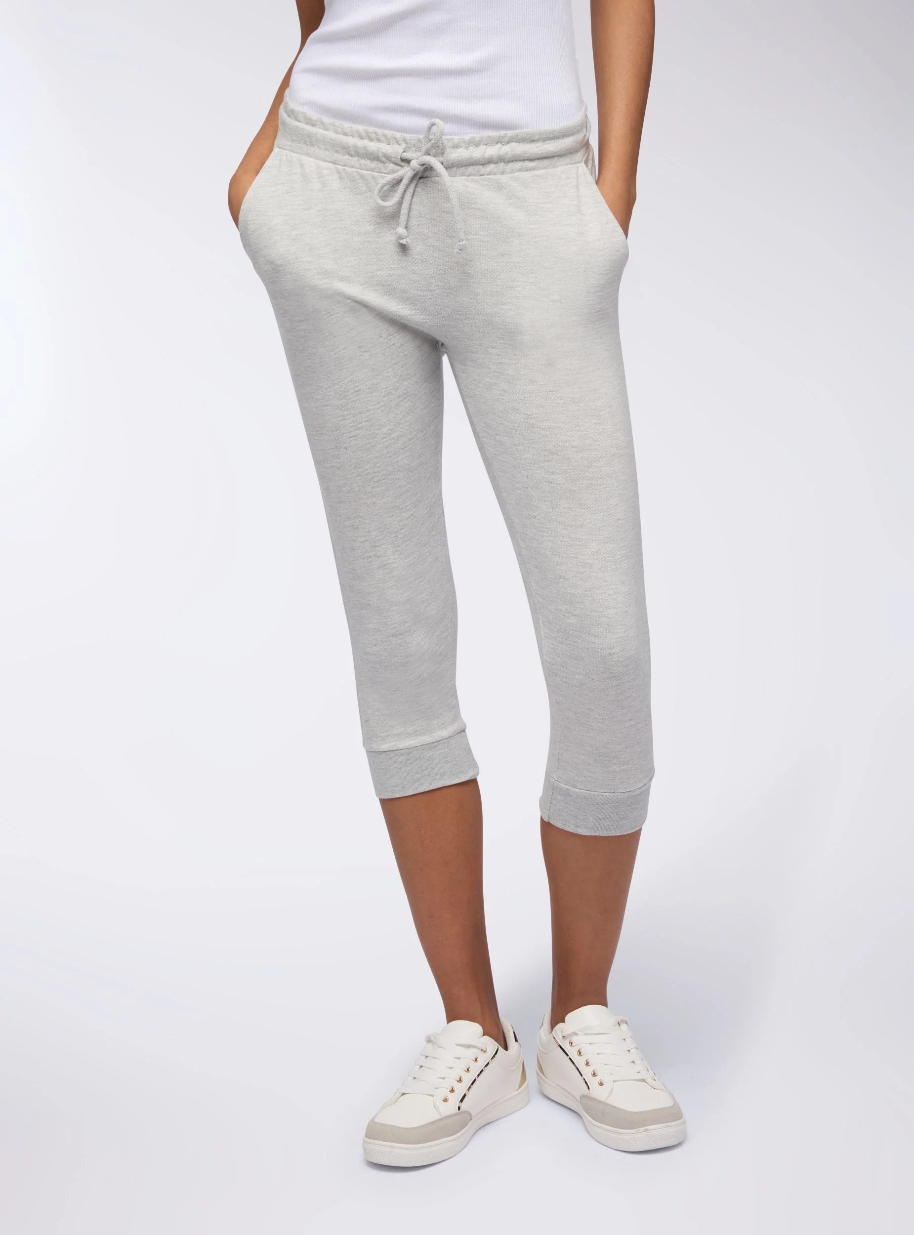 Pantaloni tuta pinocchietto con coulisse - Image 4