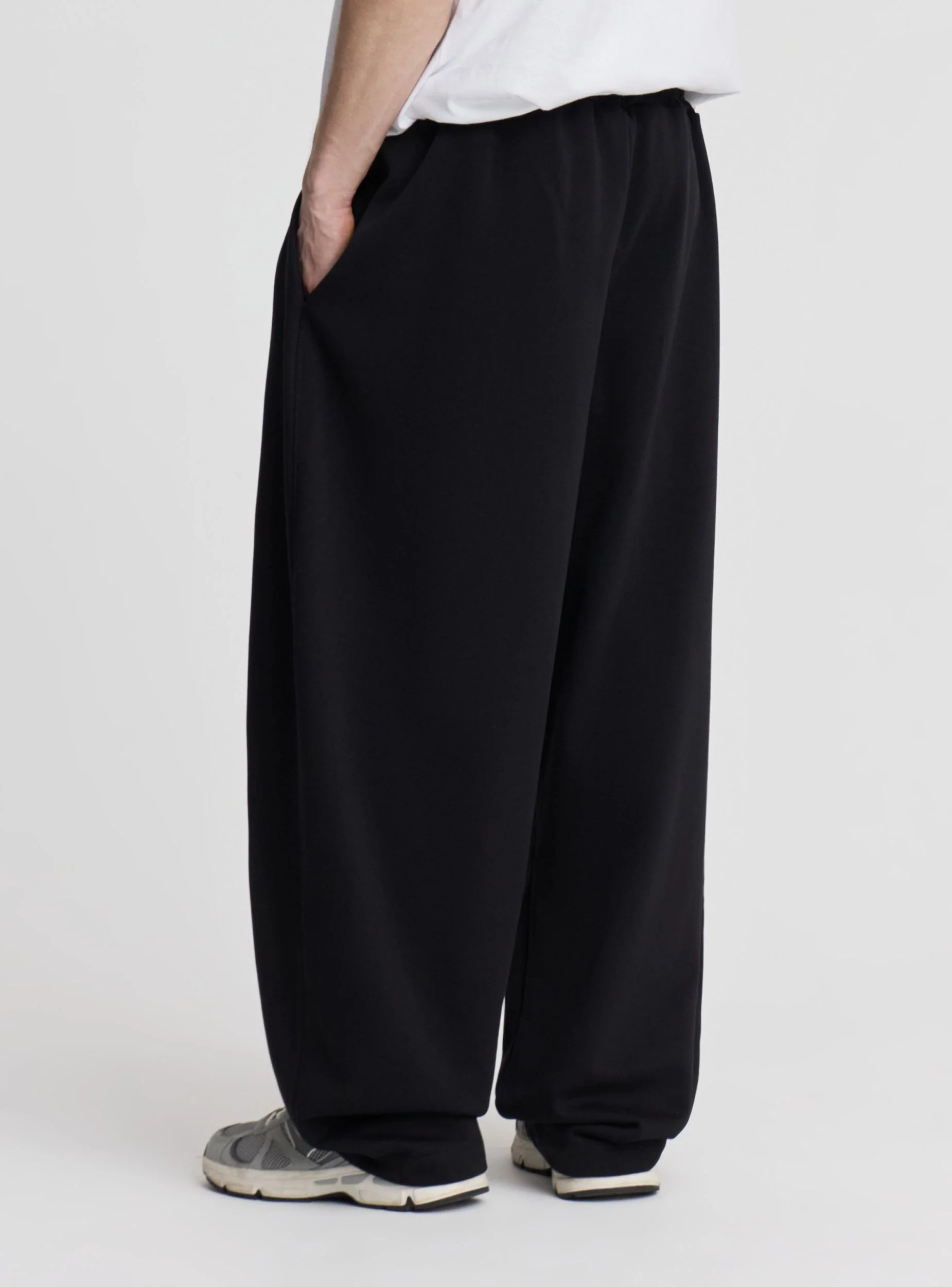 Pantaloni tuta tinta unita balloon fit - Image 3