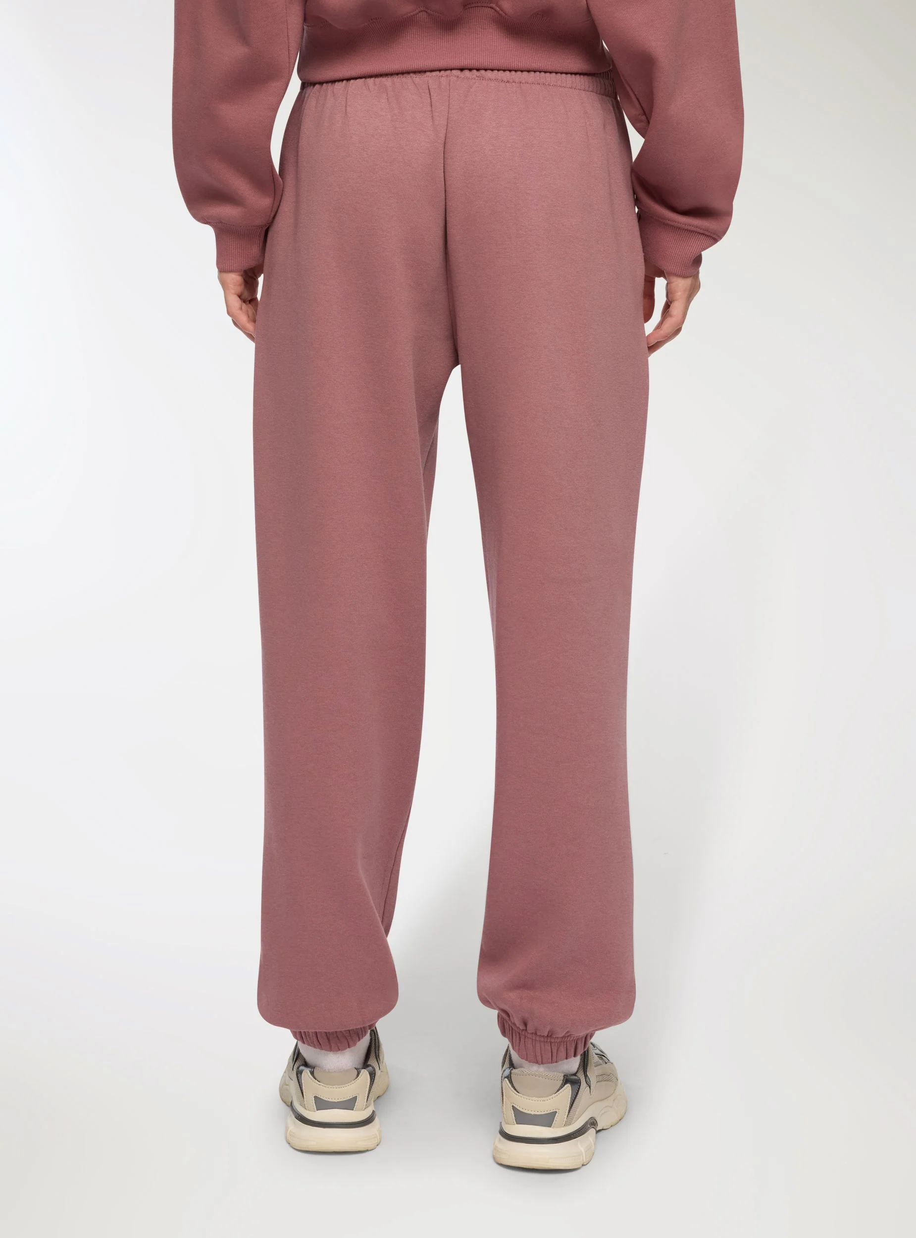Pantaloni tuta vita alta con polsini - Image 2