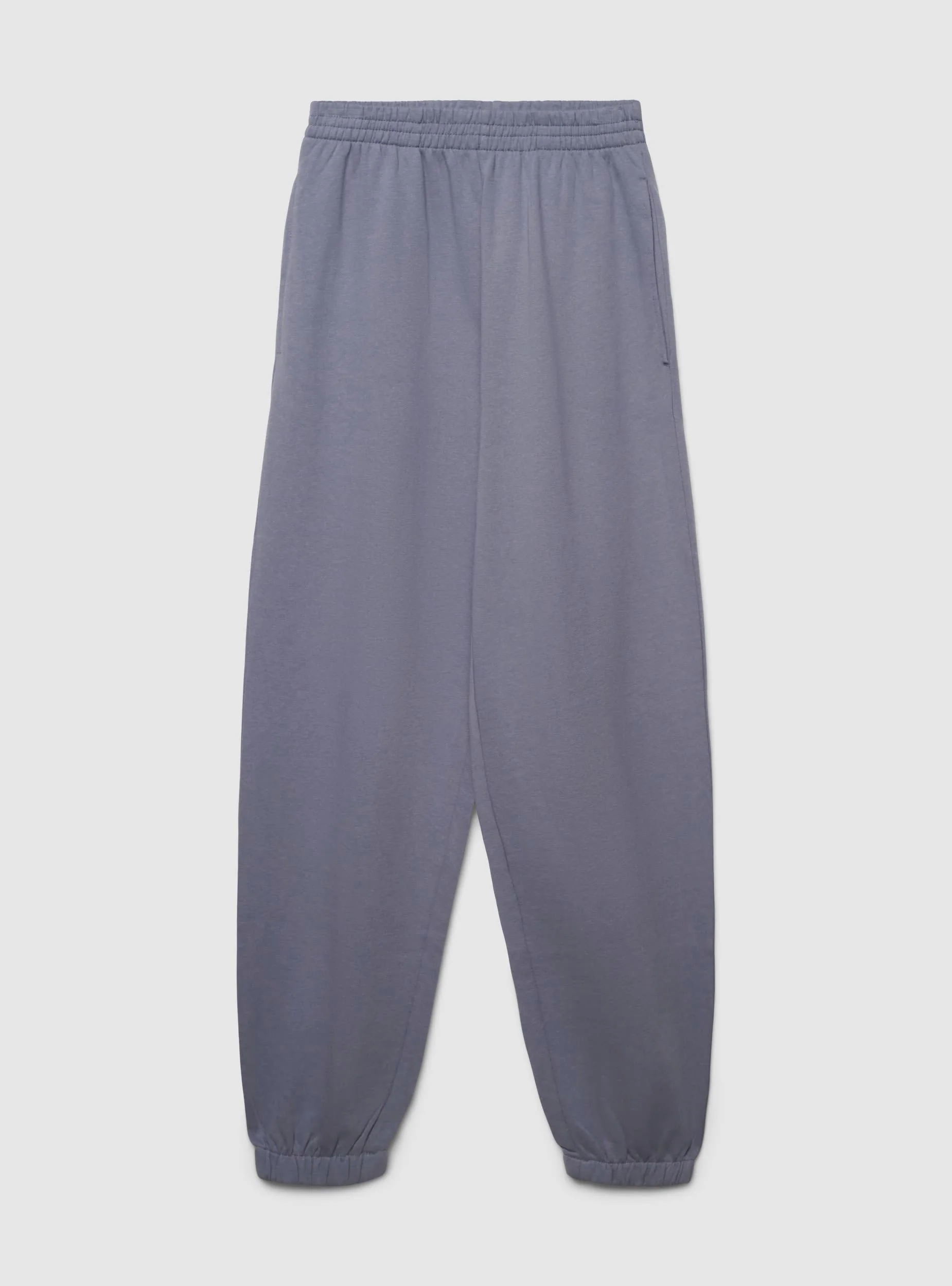 Pantaloni tuta vita alta tinta unita - Image 5
