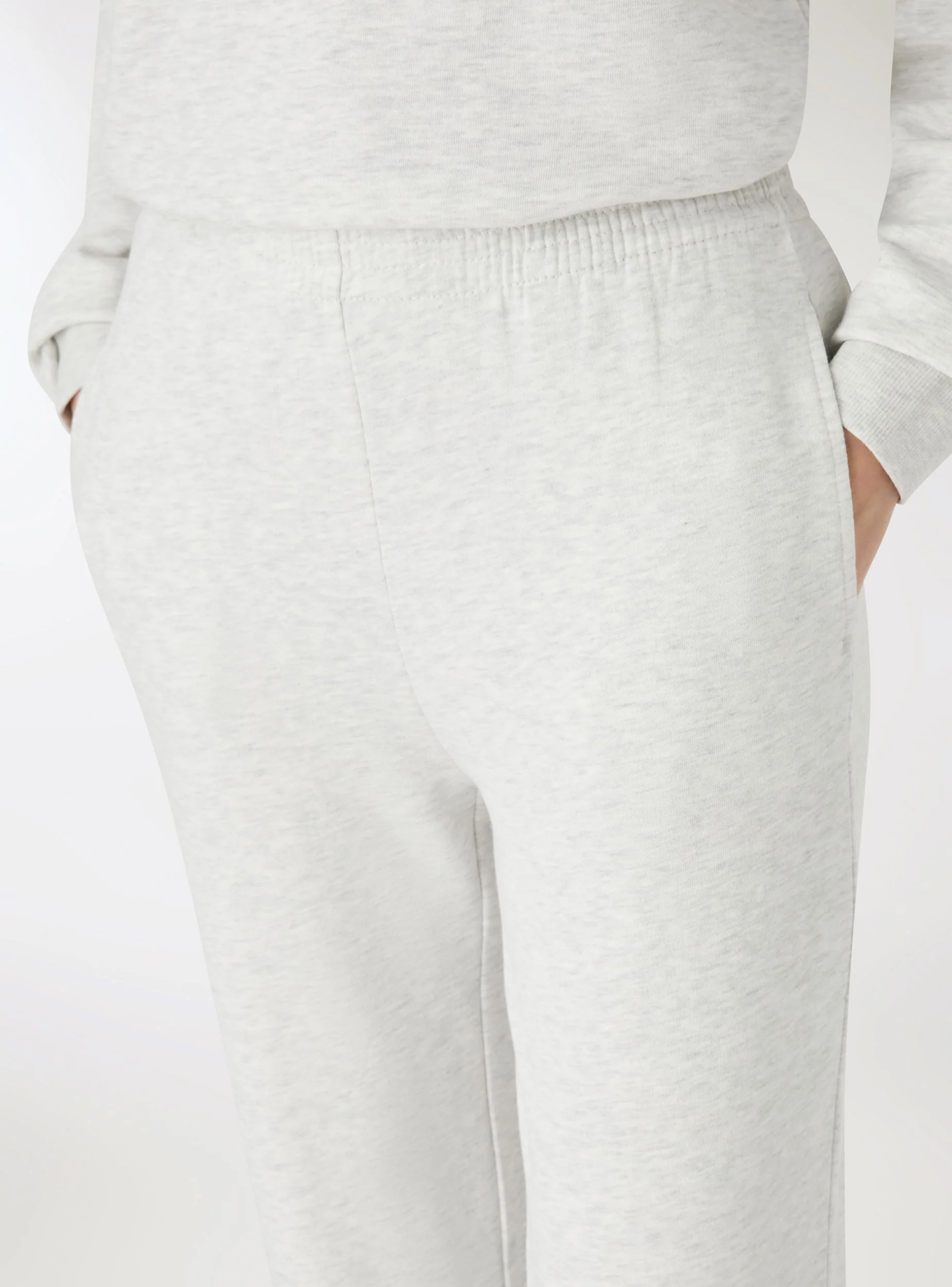 Pantaloni tuta vita alta tinta unita - Image 4