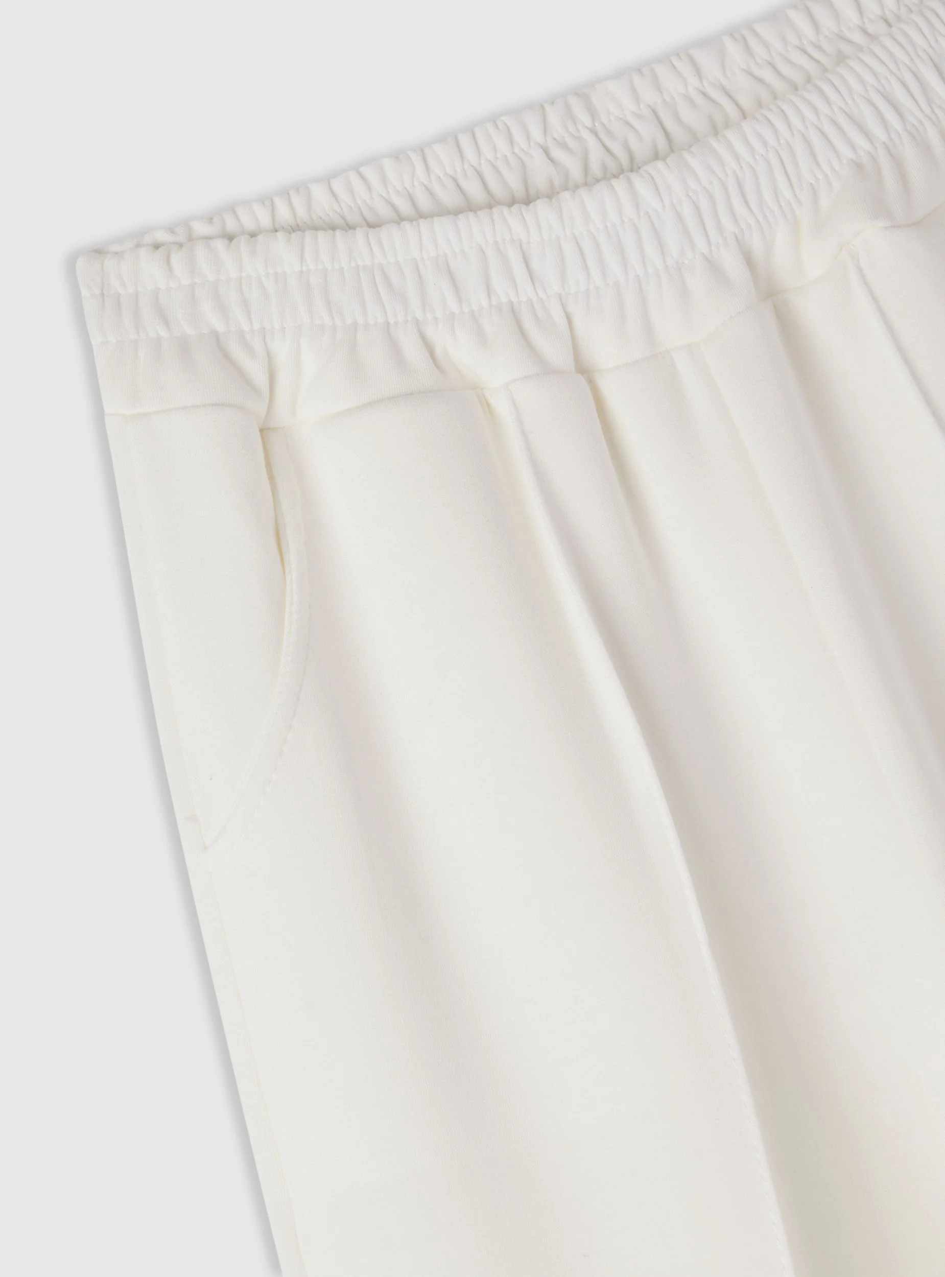 Pantaloni tuta wide leg a tinta unita - Image 4