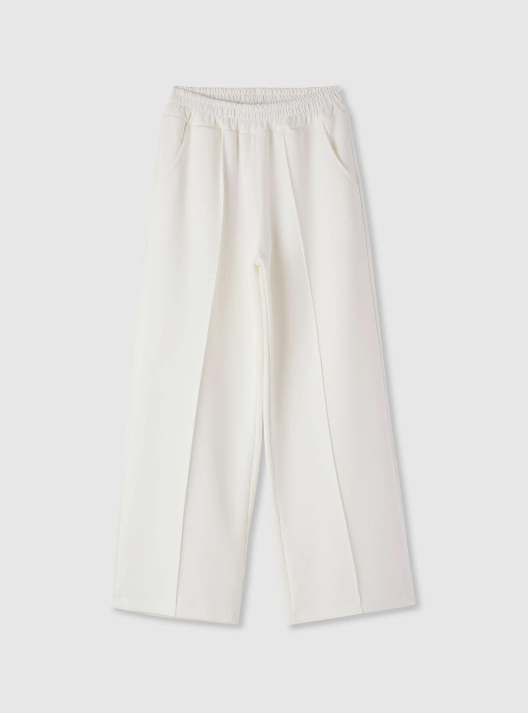Pantaloni tuta wide leg a tinta unita - Image 6