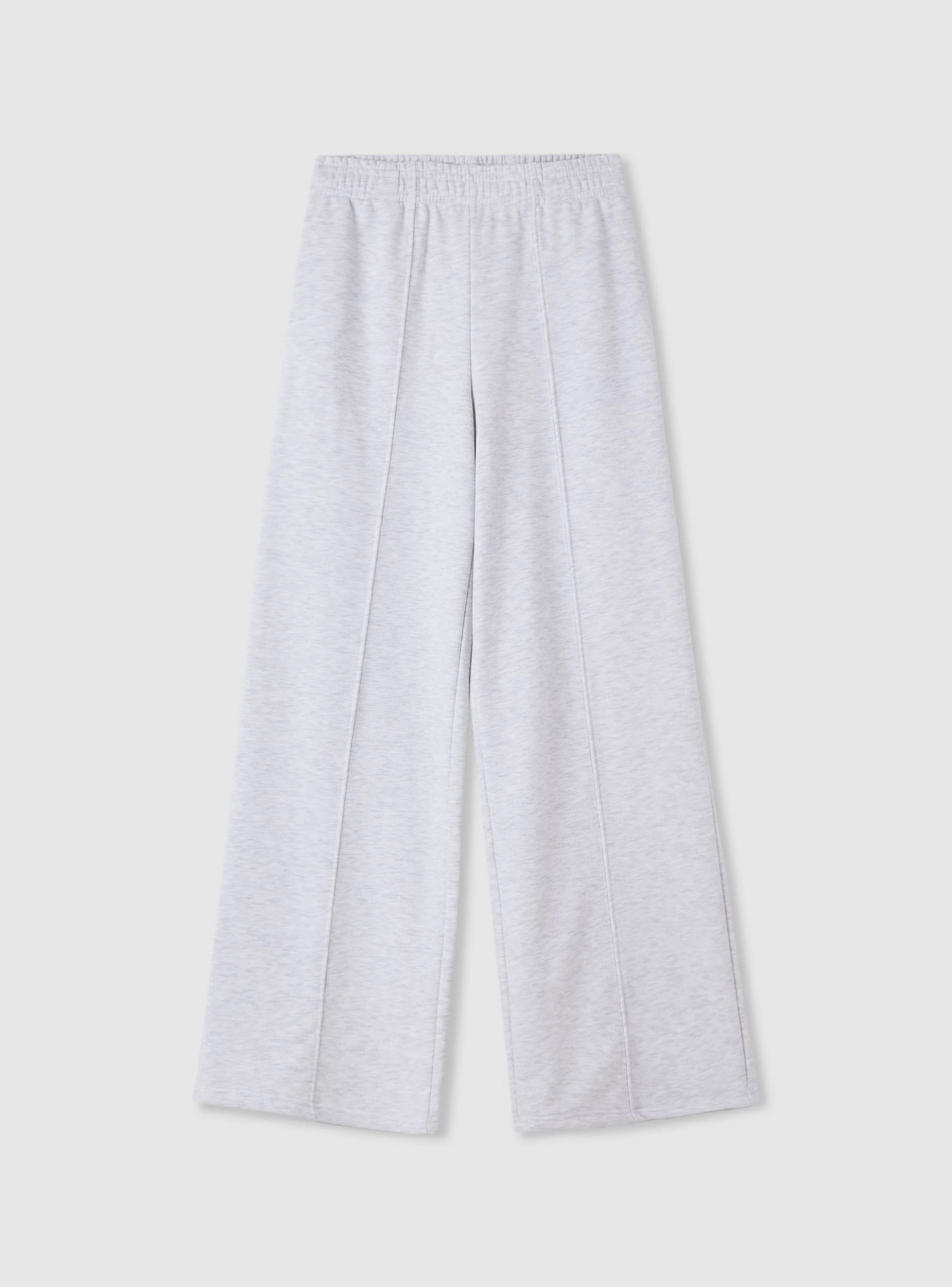 Pantaloni tuta wide leg a tinta unita