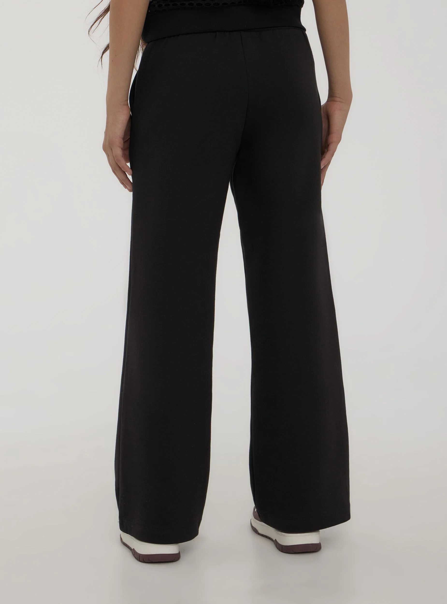 Pantaloni tuta wide leg con coulisse - Image 3