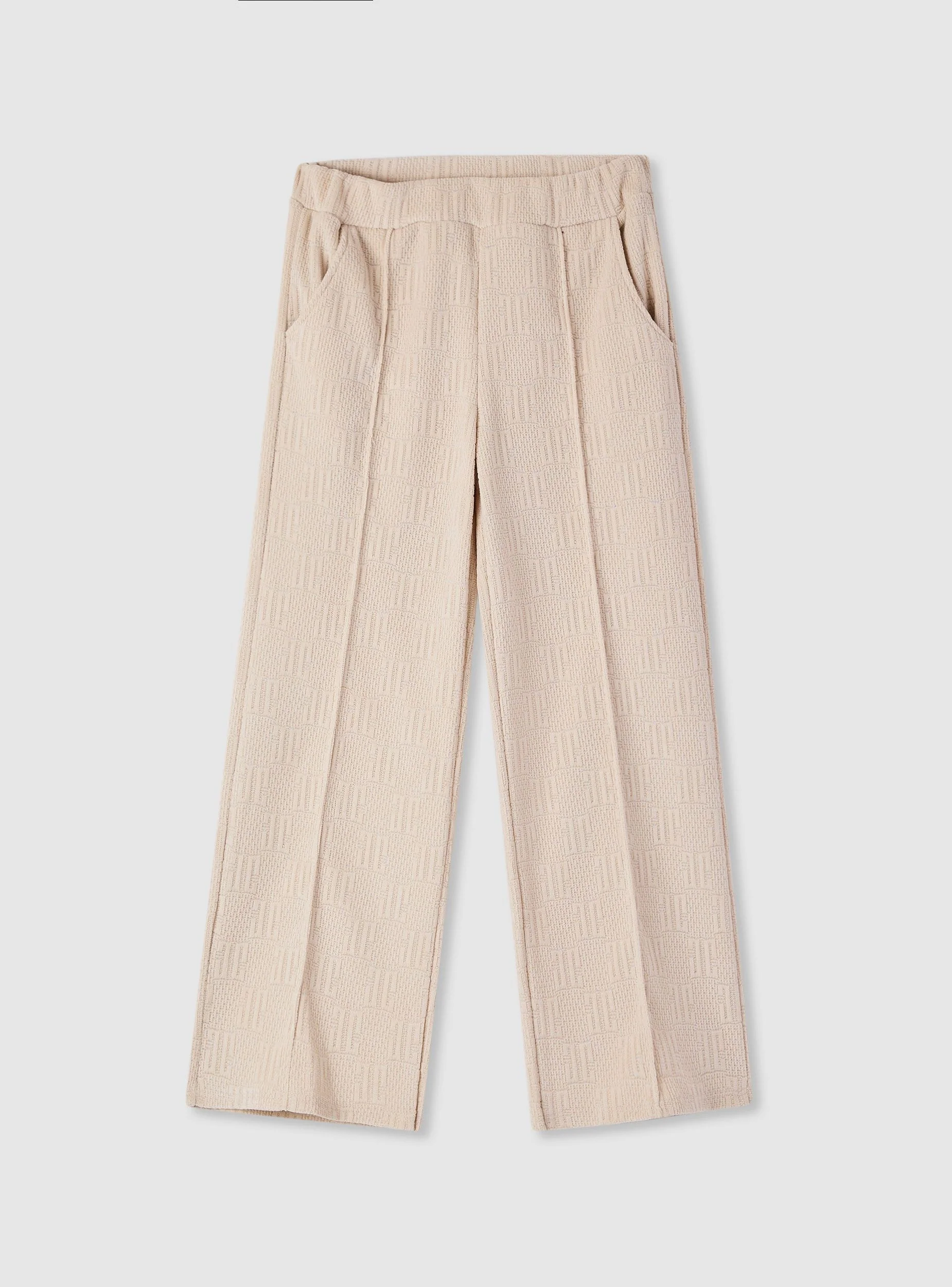 Pantaloni tuta wide leg con lavorazione goffrata - Image 4