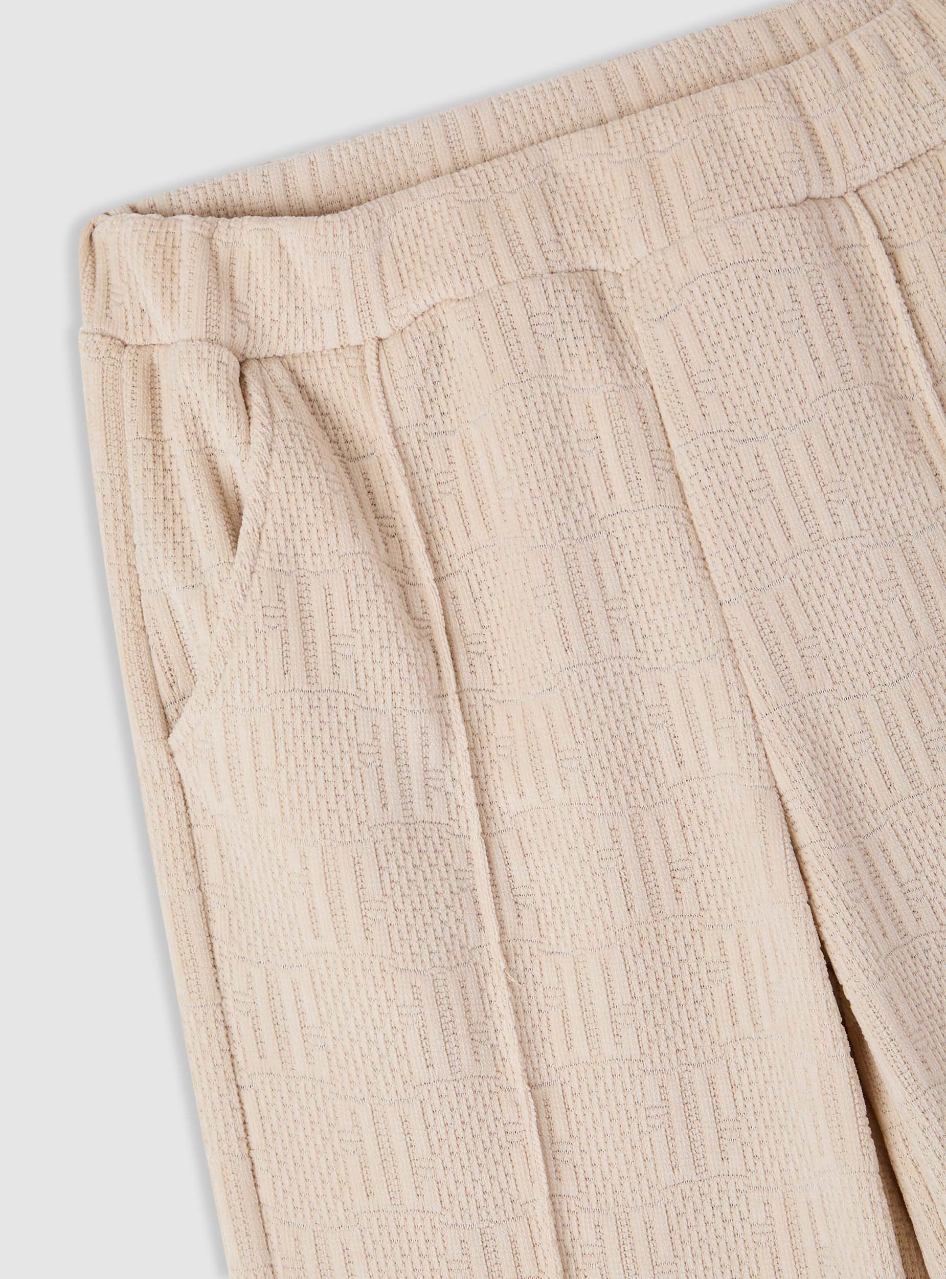 Pantaloni tuta wide leg con lavorazione goffrata - Image 5