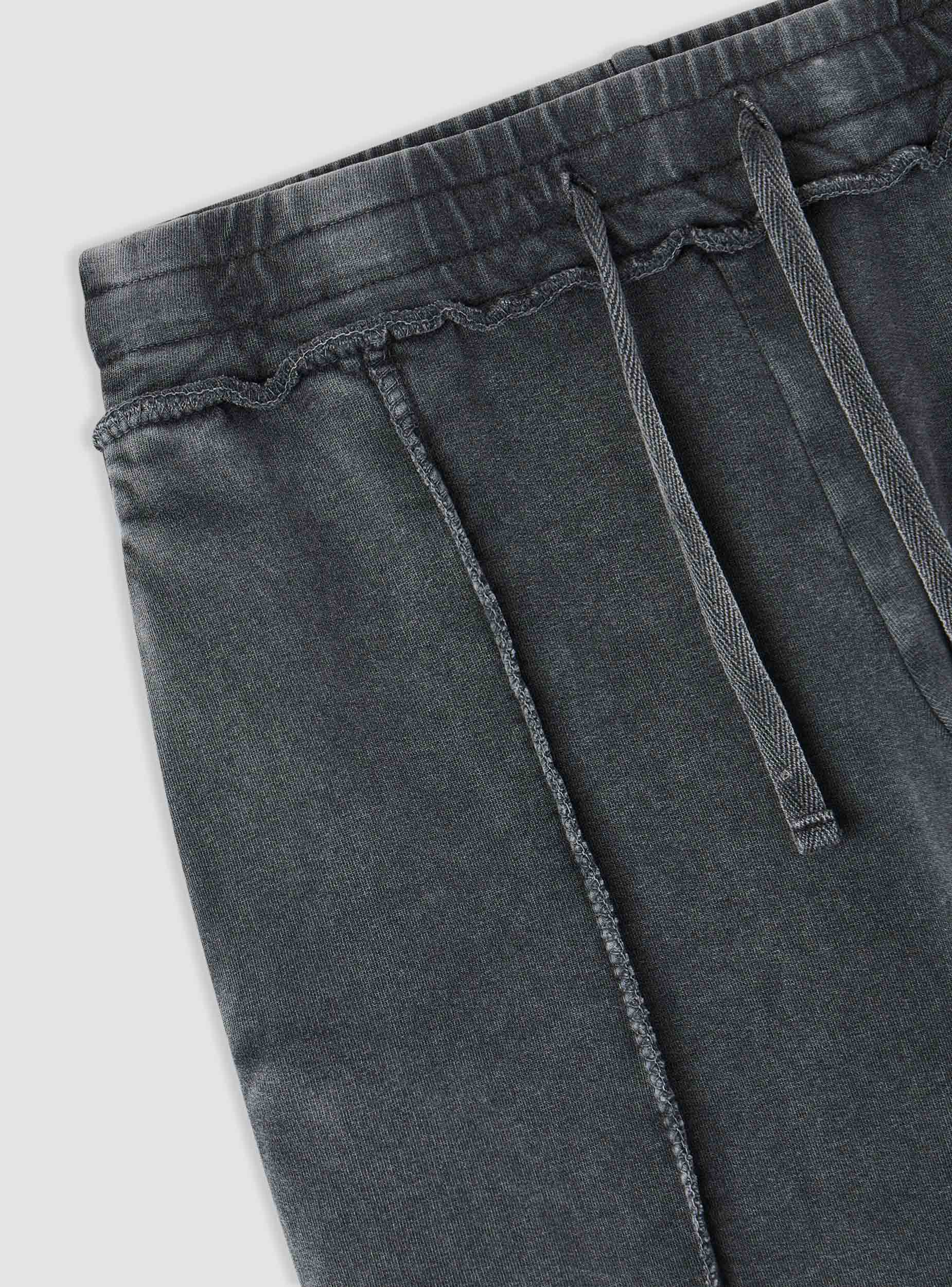 Pantaloni tuta wide leg con nervatura - Image 7