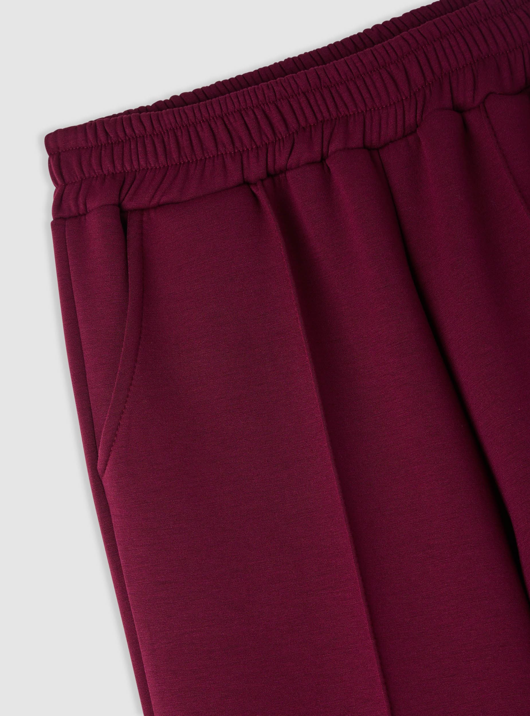 Pantaloni tuta wide leg con nervature - Image 7