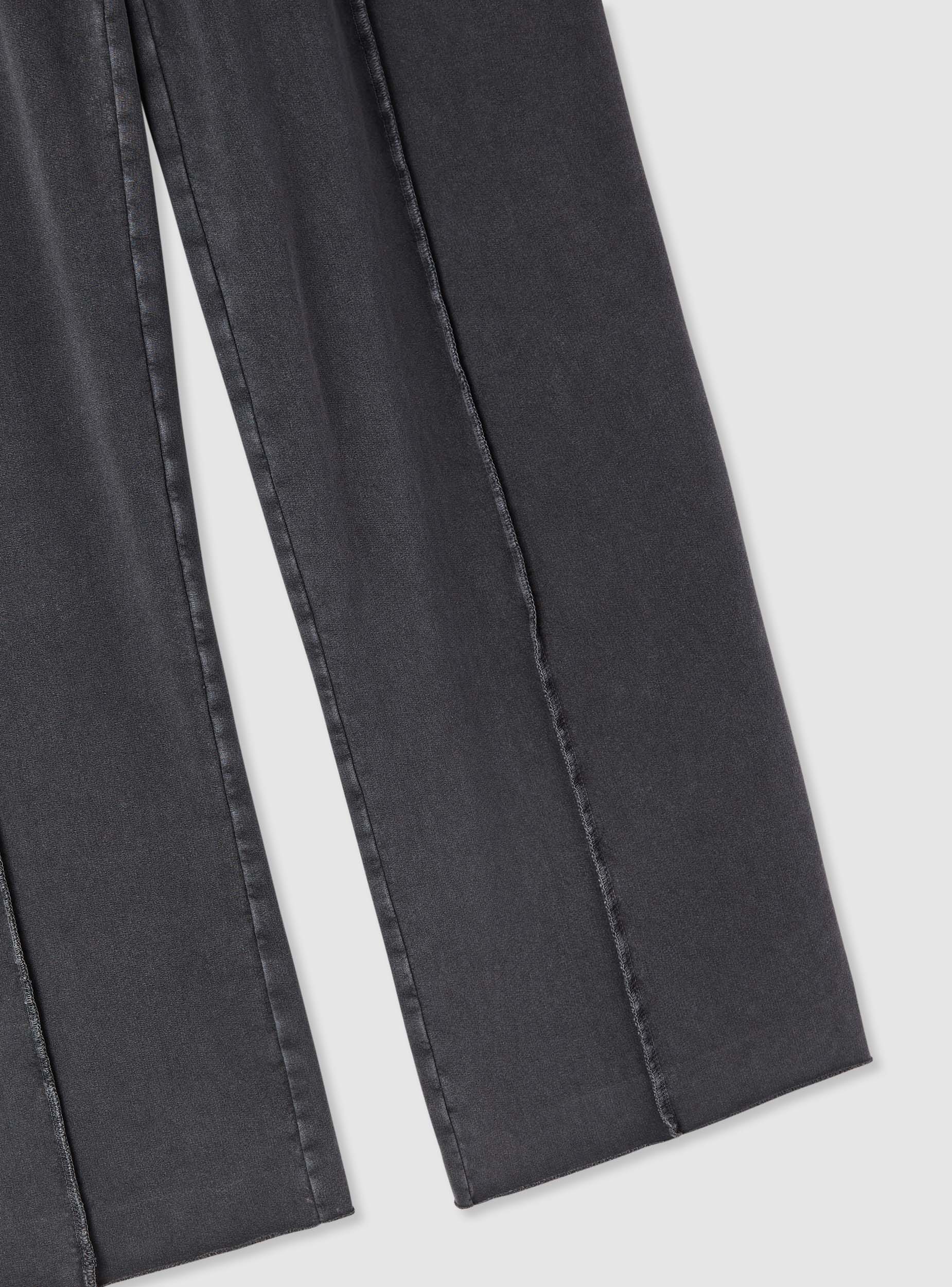 Pantaloni tuta wide leg con nervature - Image 7