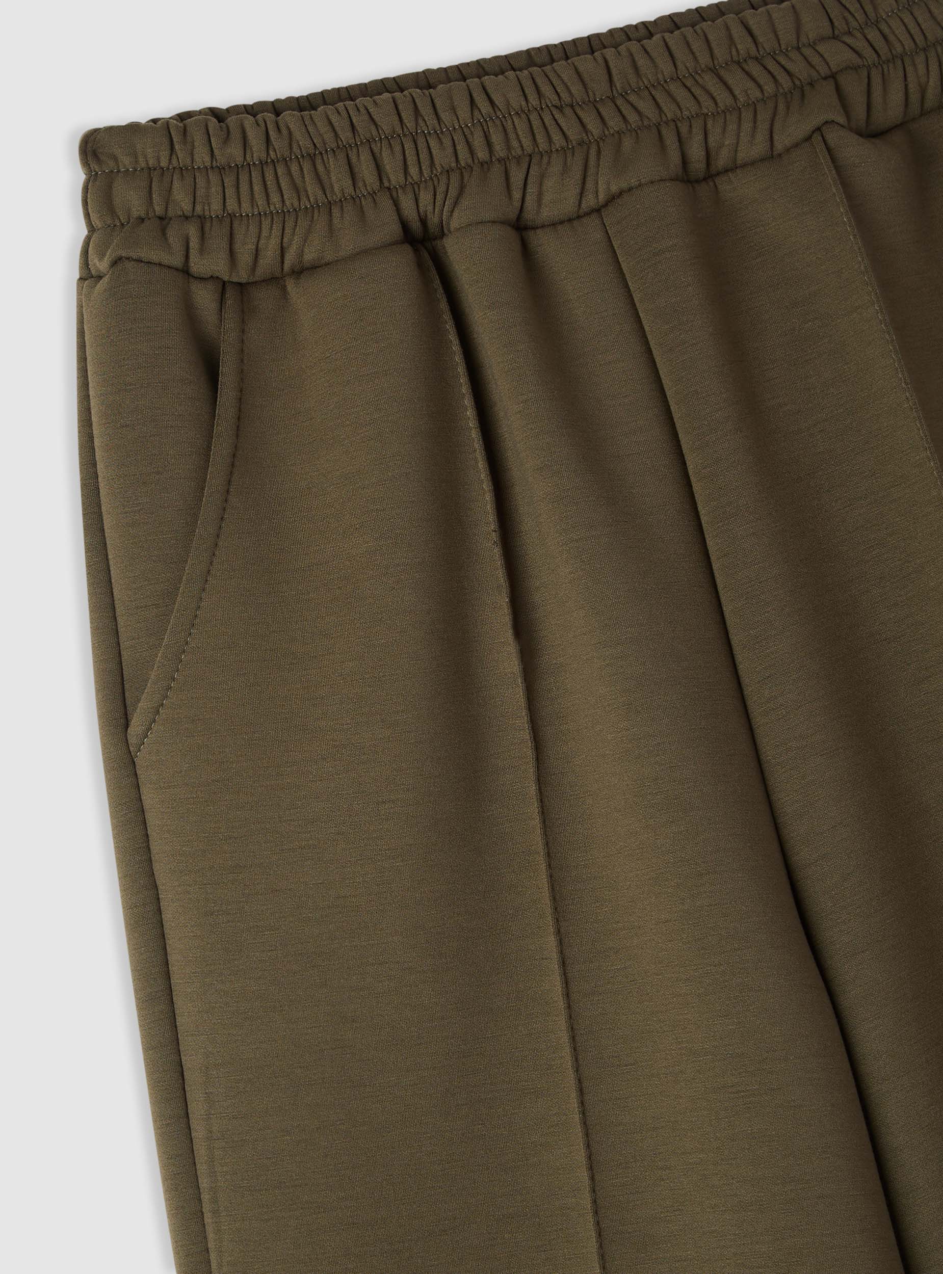Pantaloni tuta wide leg con nervature - Image 5