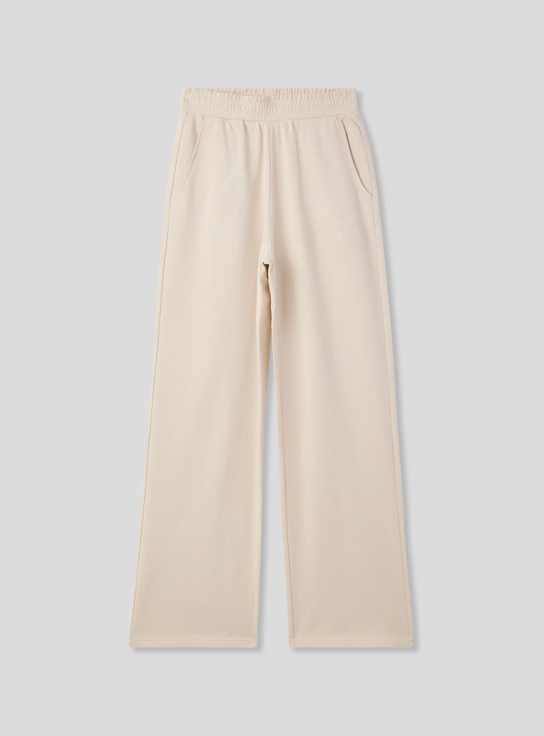 Pantaloni tuta wide leg con ricamo college - Image 6