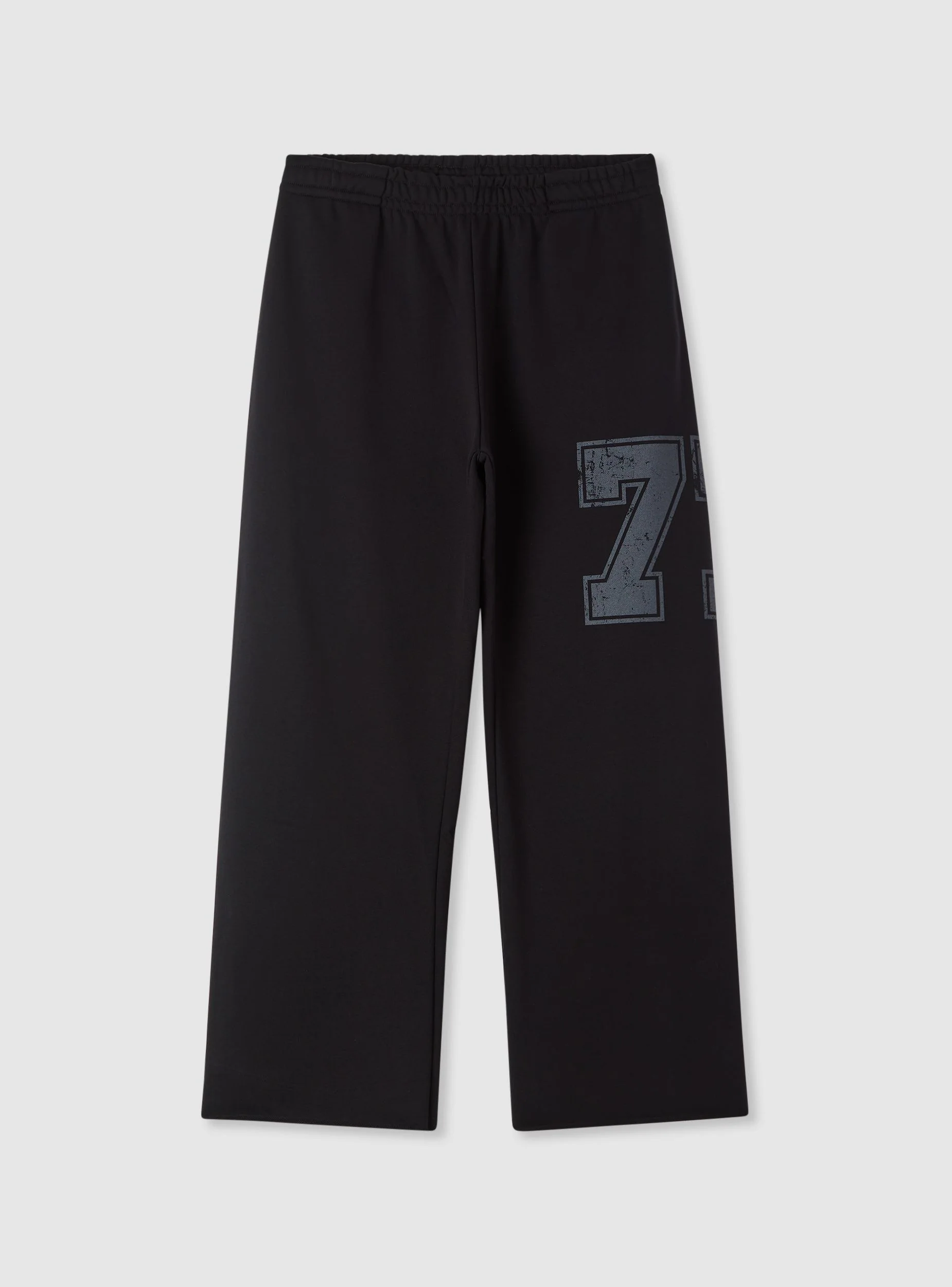 Pantaloni tuta wide leg con stampa numerica - Image 5