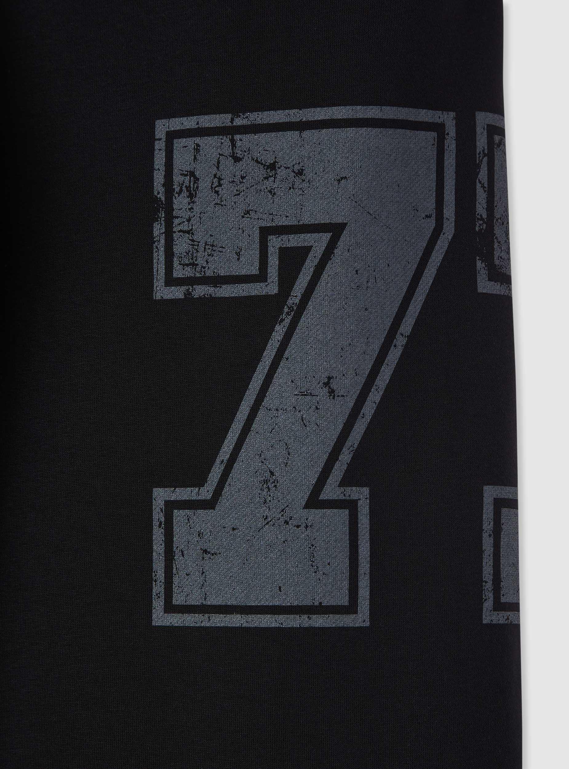 Pantaloni tuta wide leg con stampa numerica - Image 6
