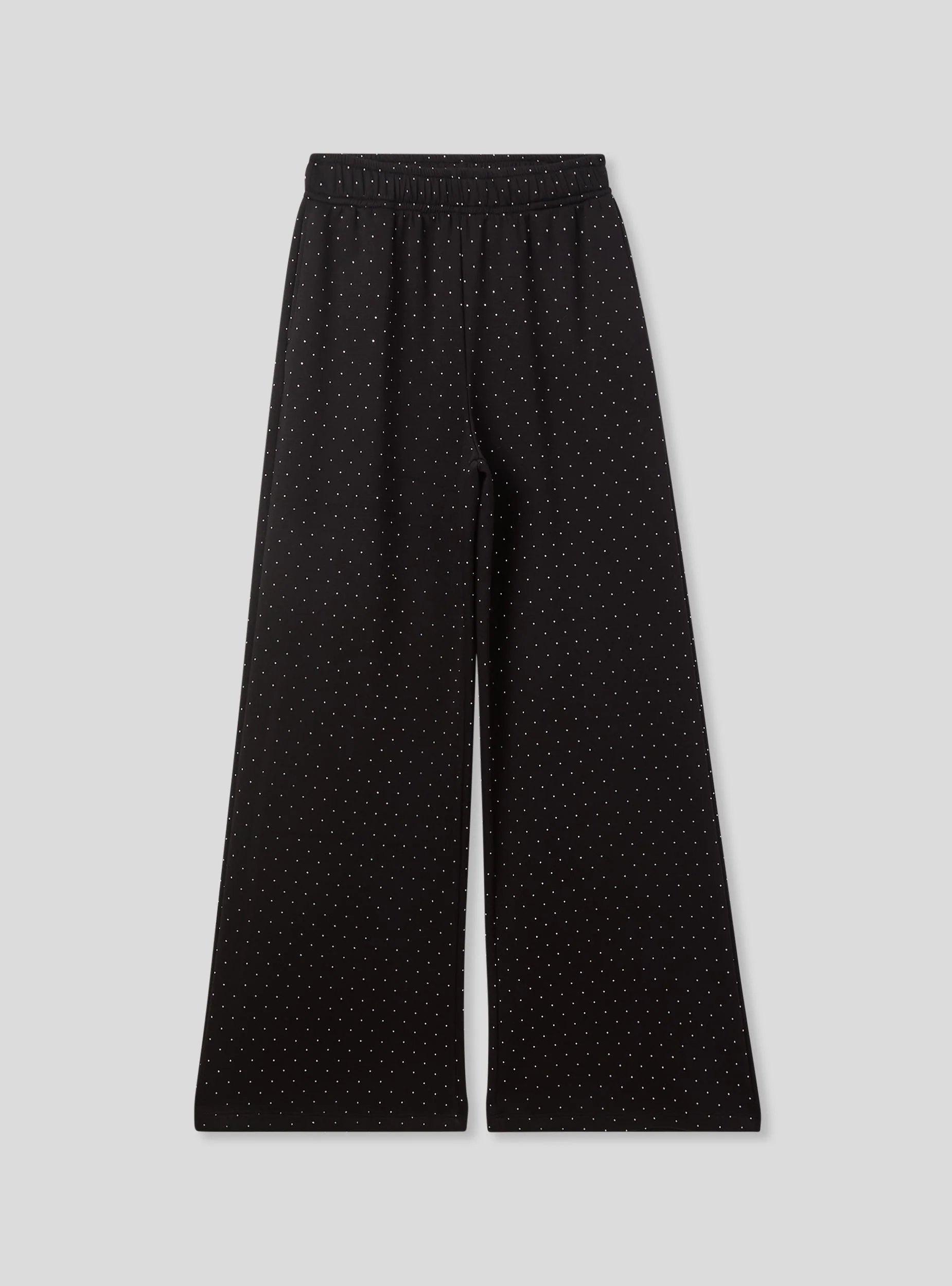Pantaloni tuta wide leg con strass - Image 7