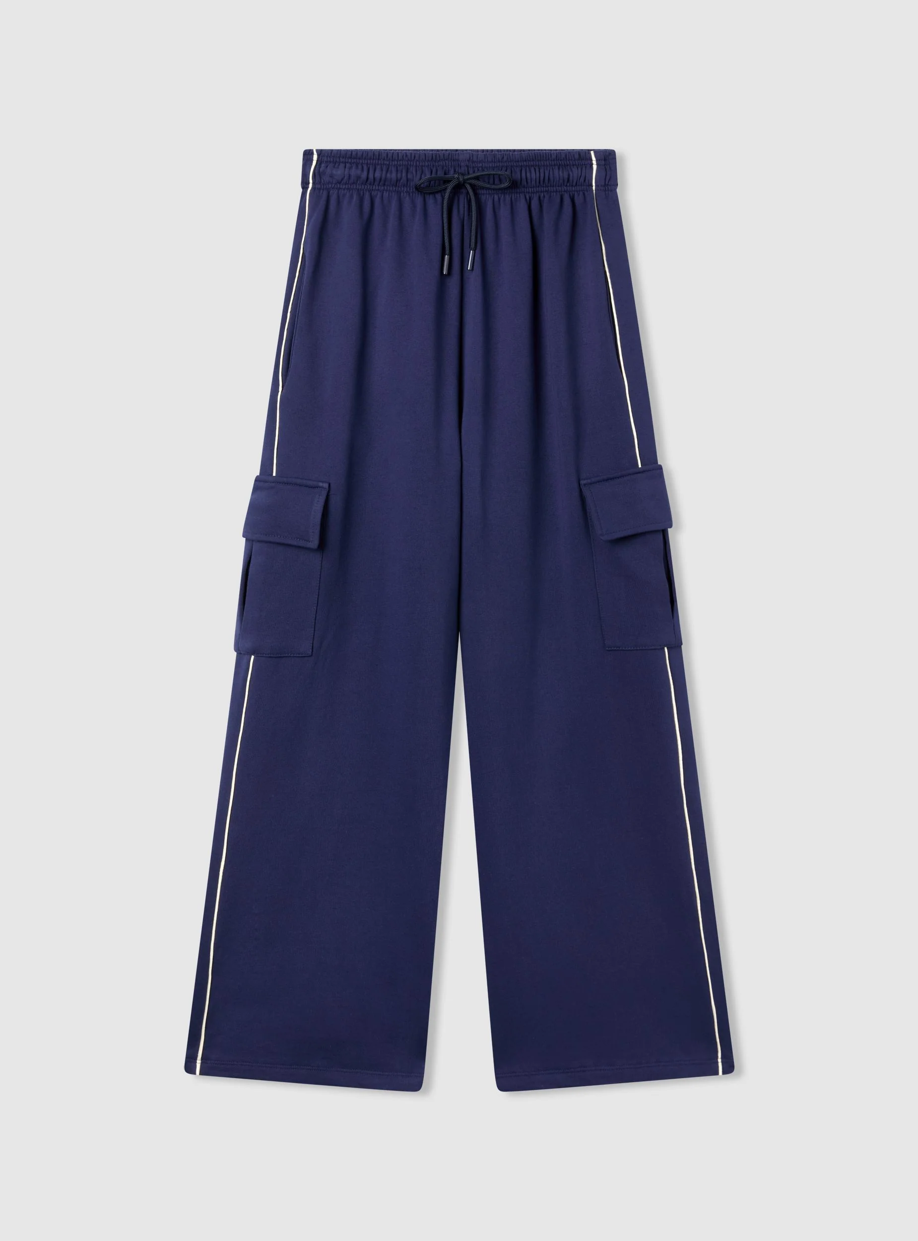 Pantaloni tuta wide leg con tasche cargo - Image 5