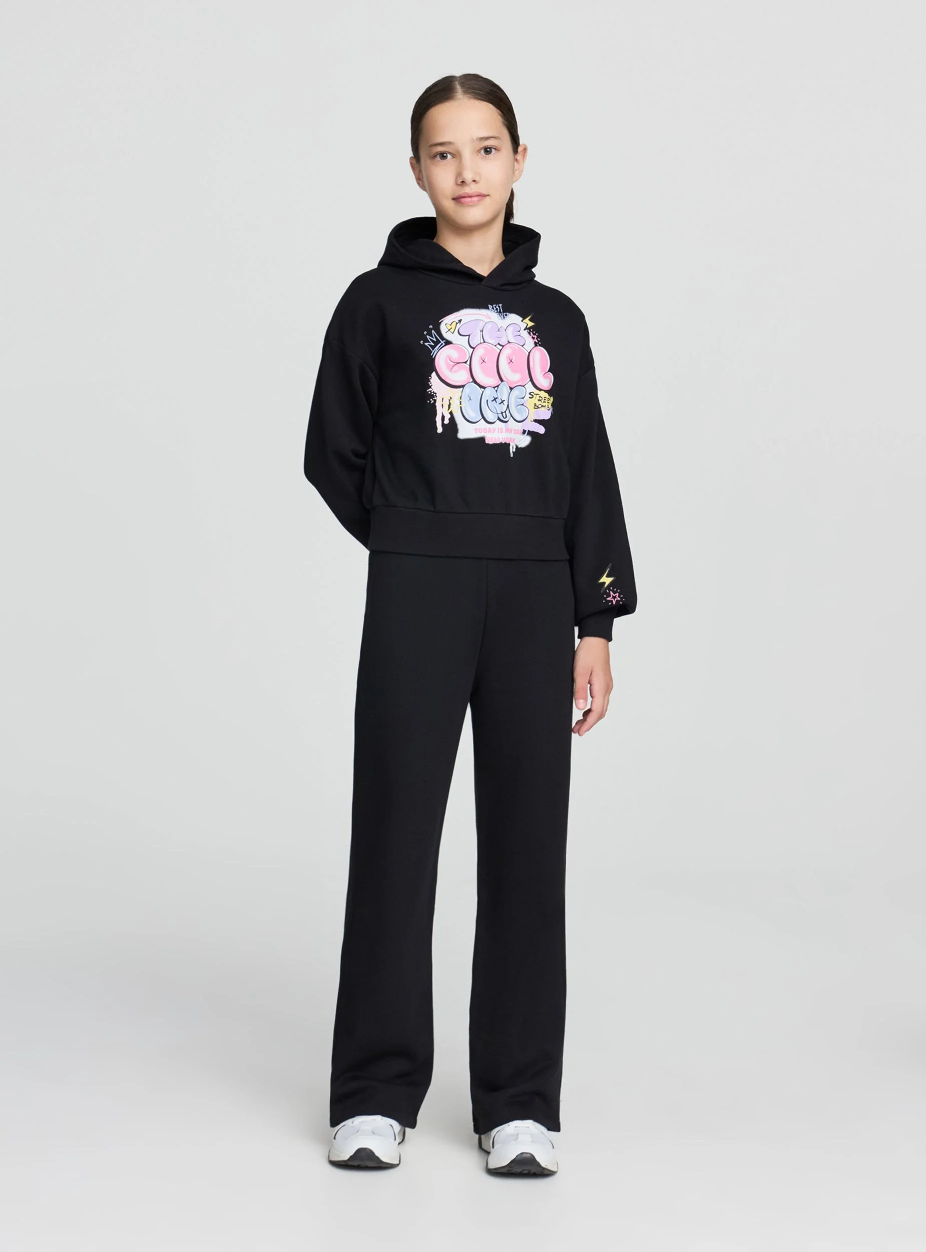 Pantaloni tuta wide leg - Image 3