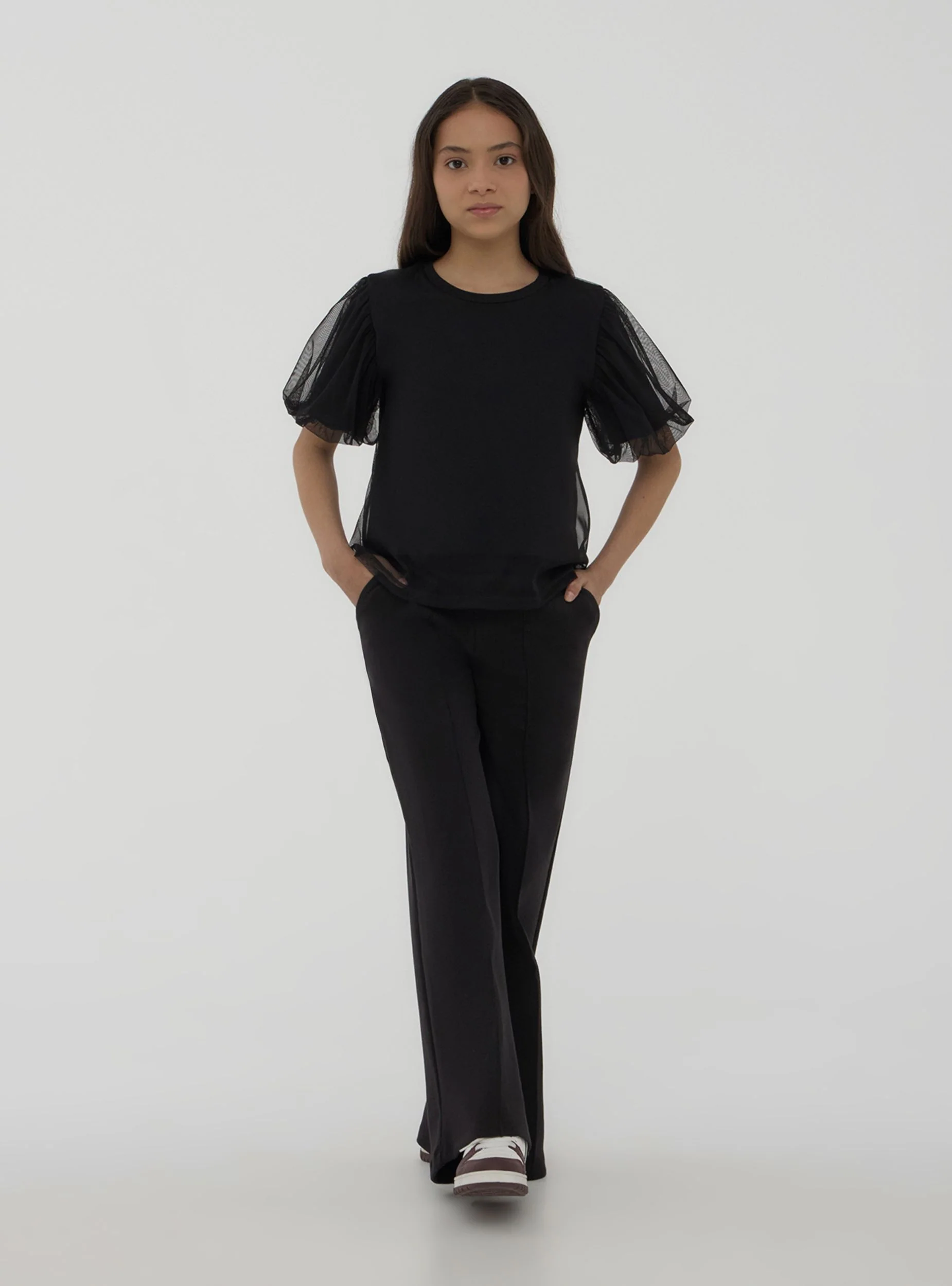 Pantaloni tuta wide leg - Image 3