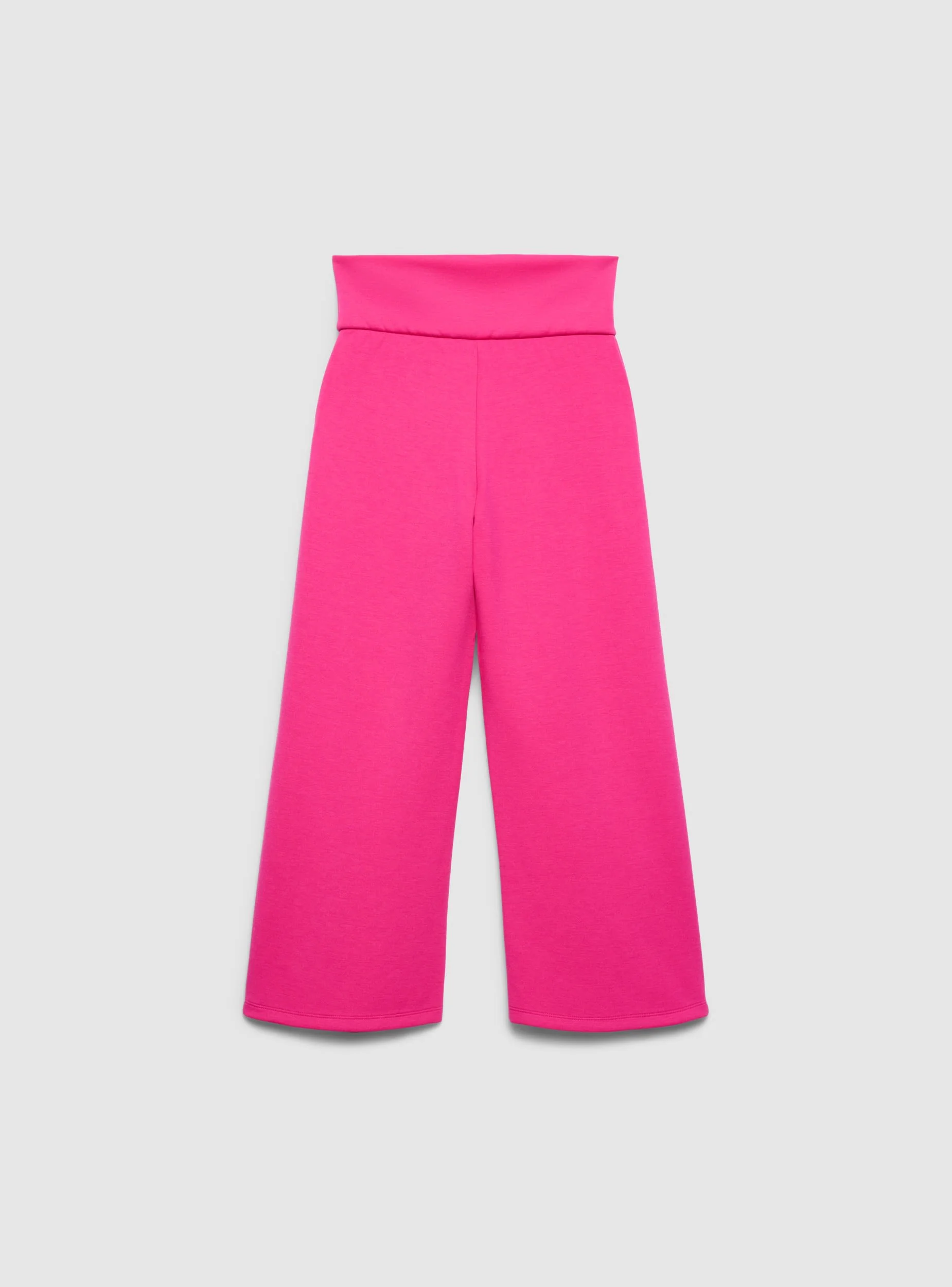 Pantaloni tuta wide leg tessuto interlock caldo - Image 4