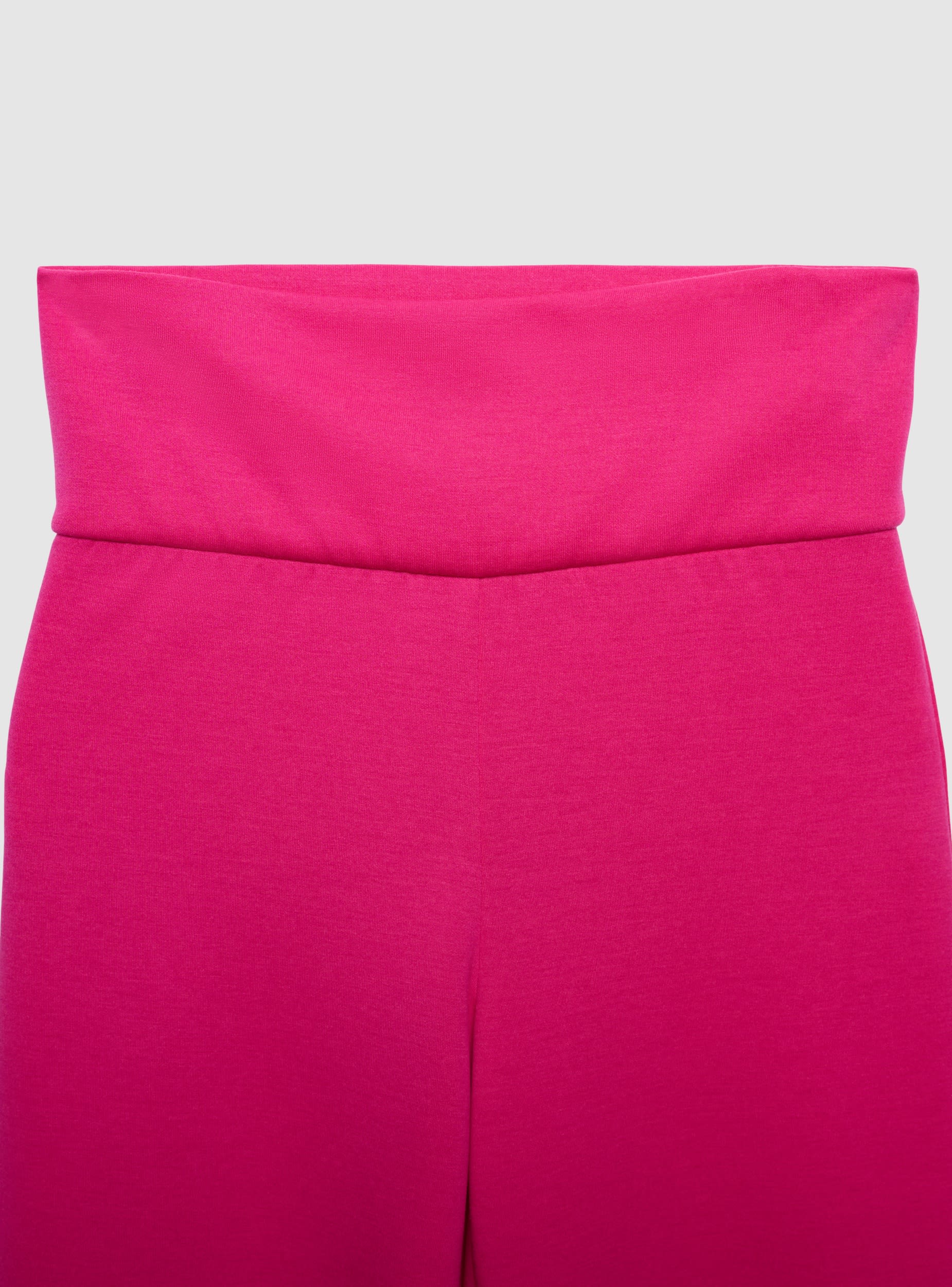 Pantaloni tuta wide leg tessuto interlock caldo - Image 5
