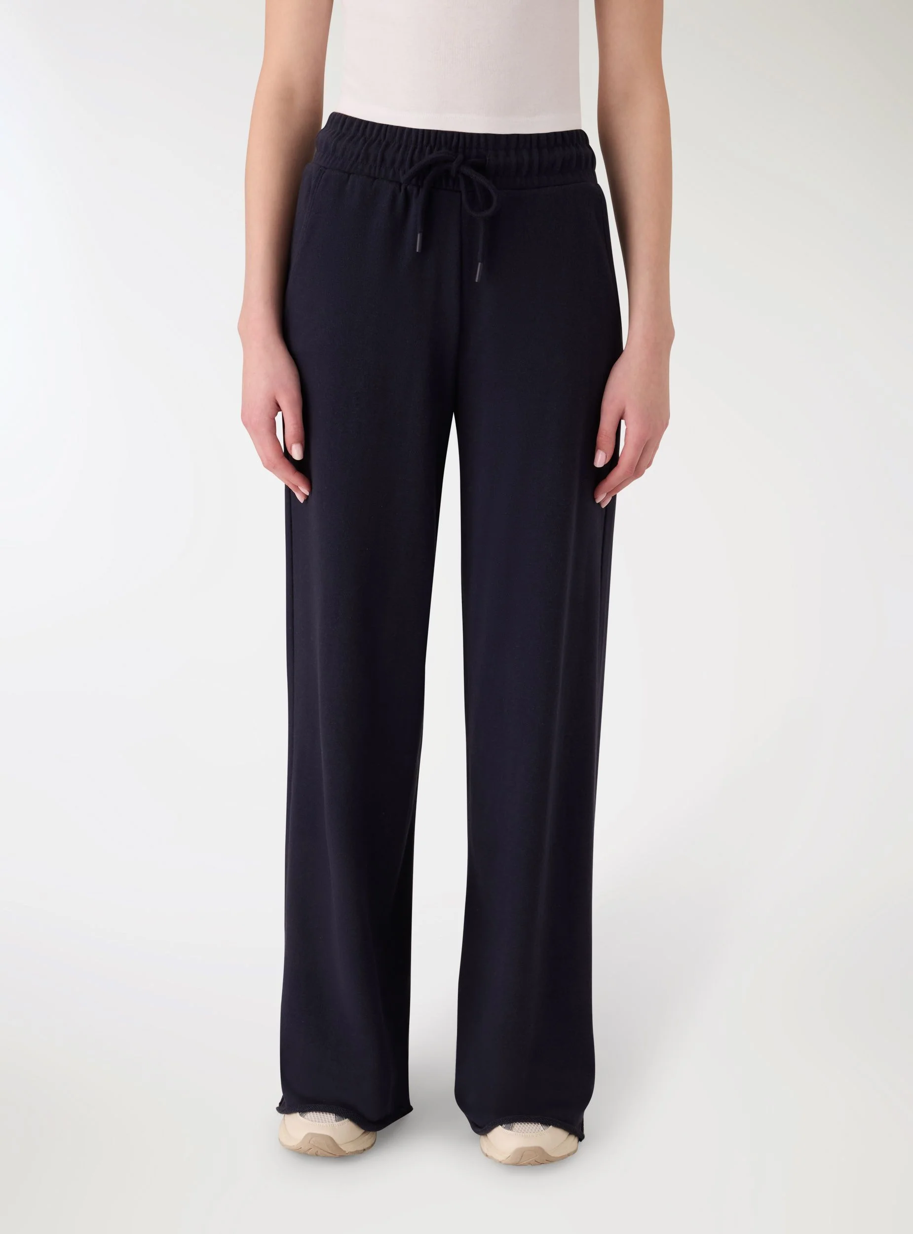Pantaloni tuta wide leg tinta unita - Image 2