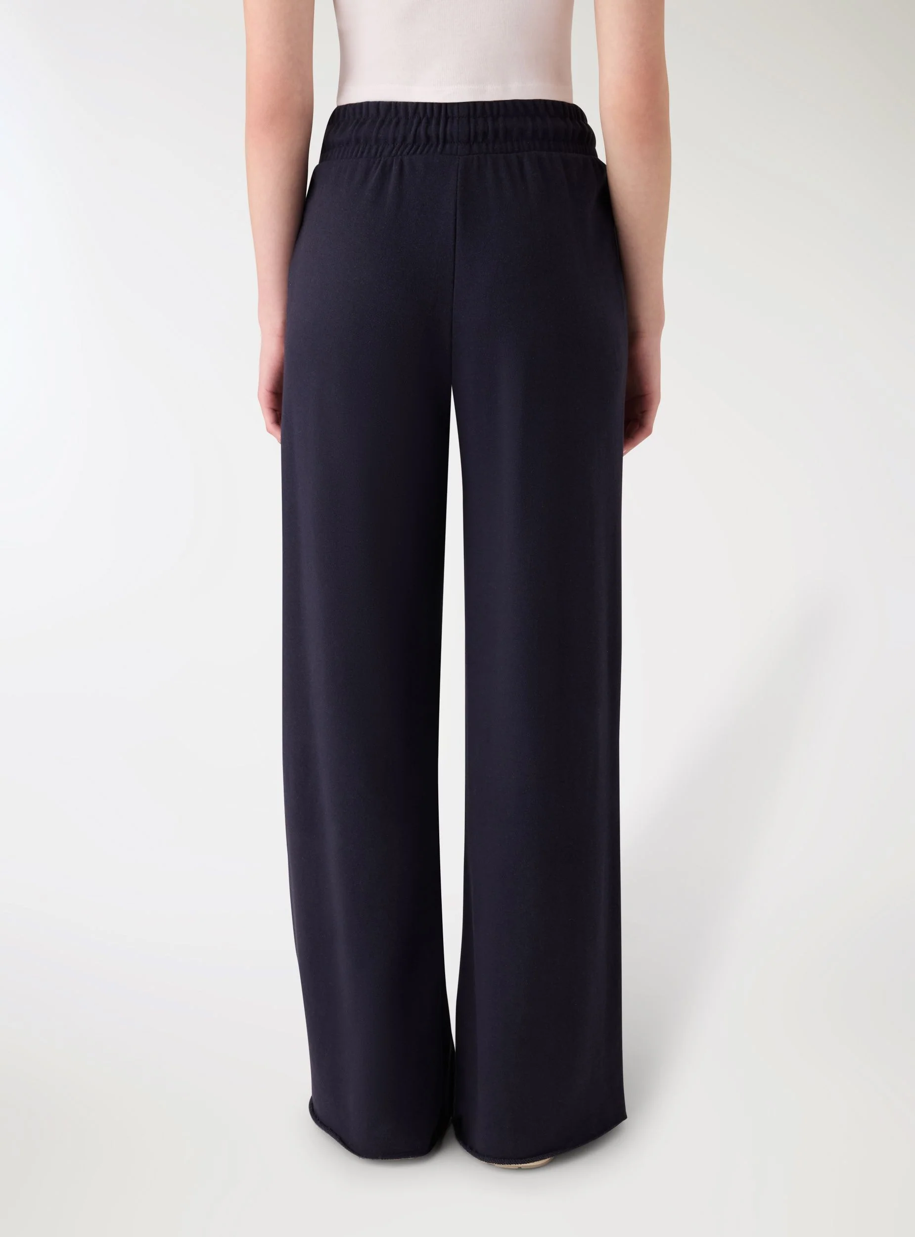 Pantaloni tuta wide leg tinta unita - Image 3