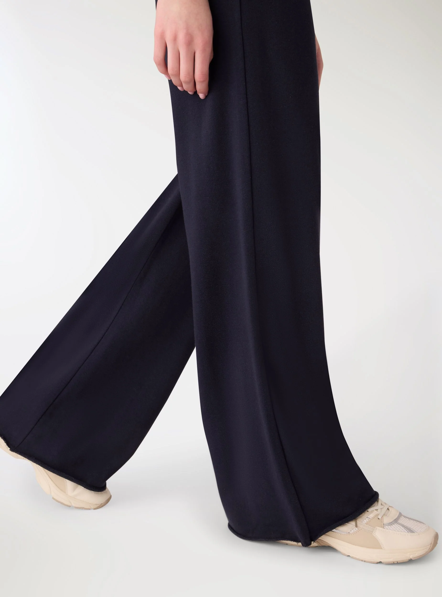 Pantaloni tuta wide leg tinta unita - Image 4
