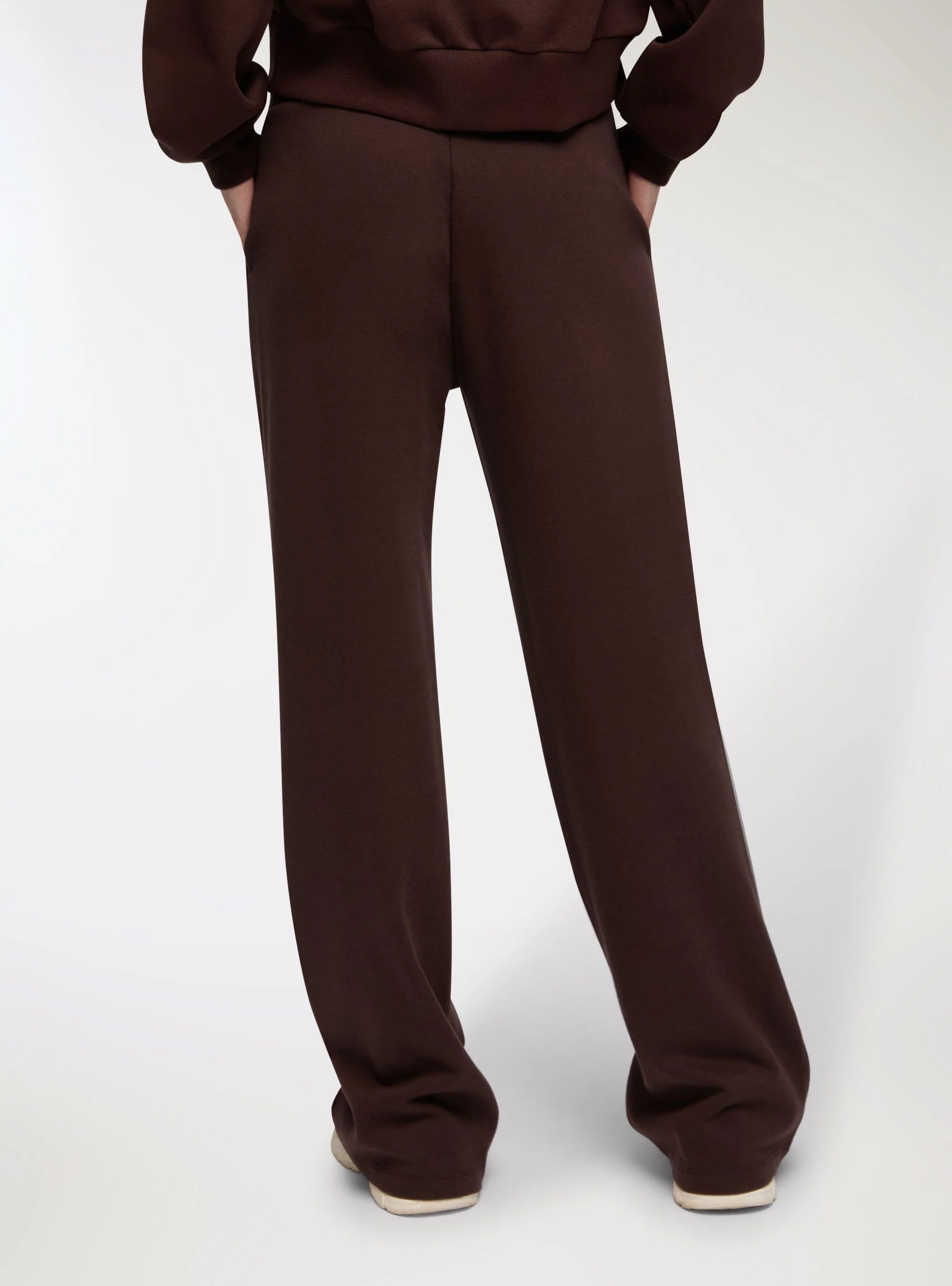 Pantaloni tuta wide leg tinta unita - Image 2