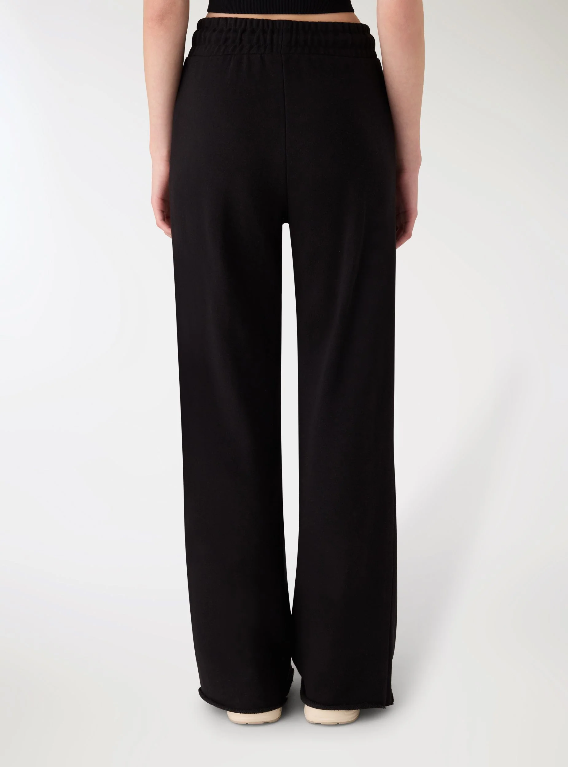 Pantaloni tuta wide leg tinta unita - Image 2